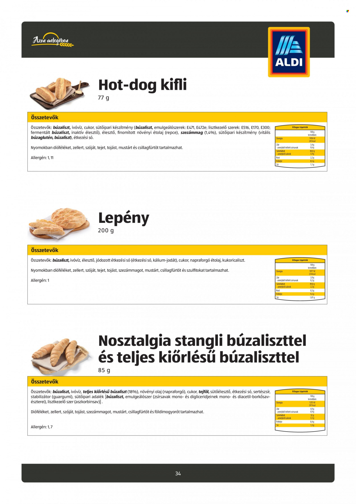 Aldi akciós újságok. Oldal 34