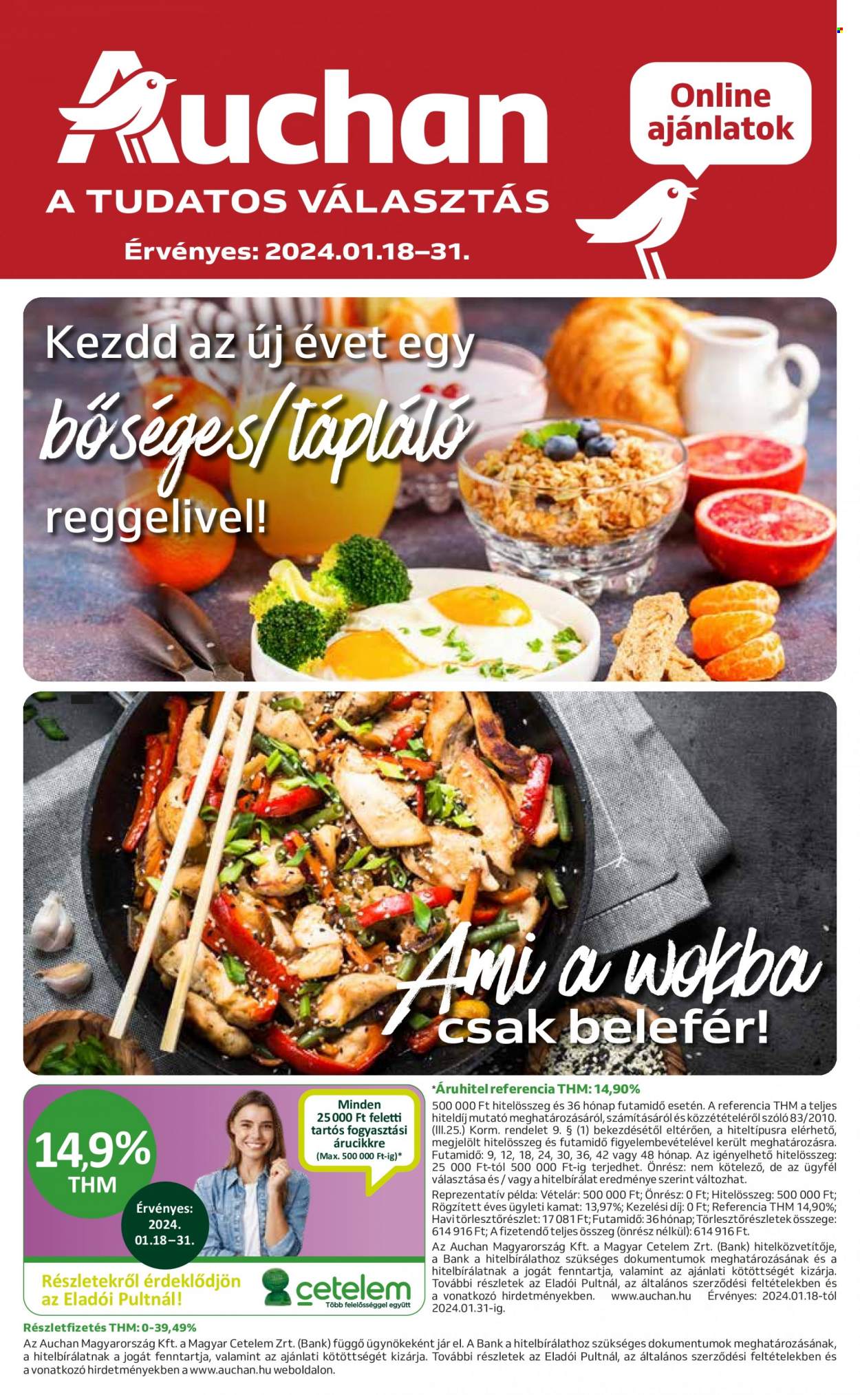 Auchan akciós újságok - 2024.01.18 - 2024.01.31. Oldal 1
