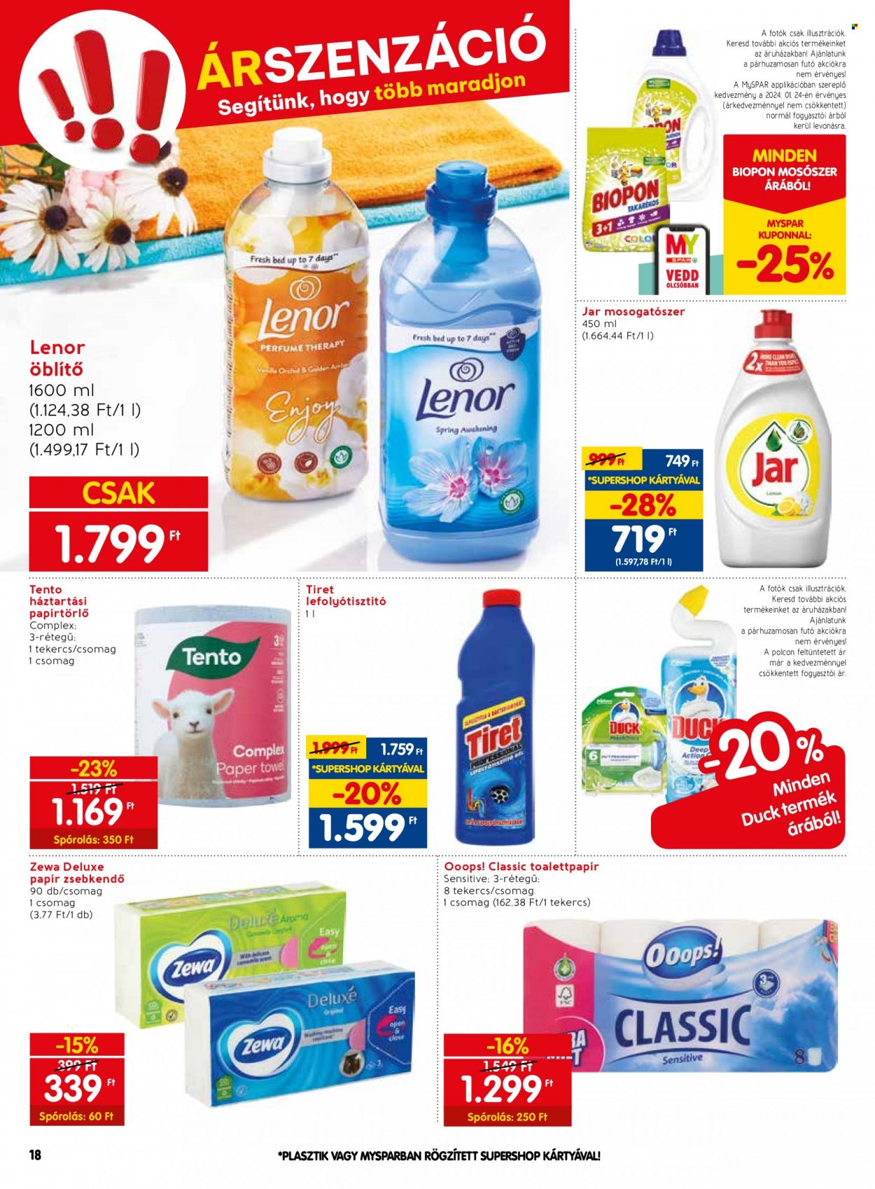 SPAR akciós újságok - 2024.01.25 - 2024.01.31. Oldal 18