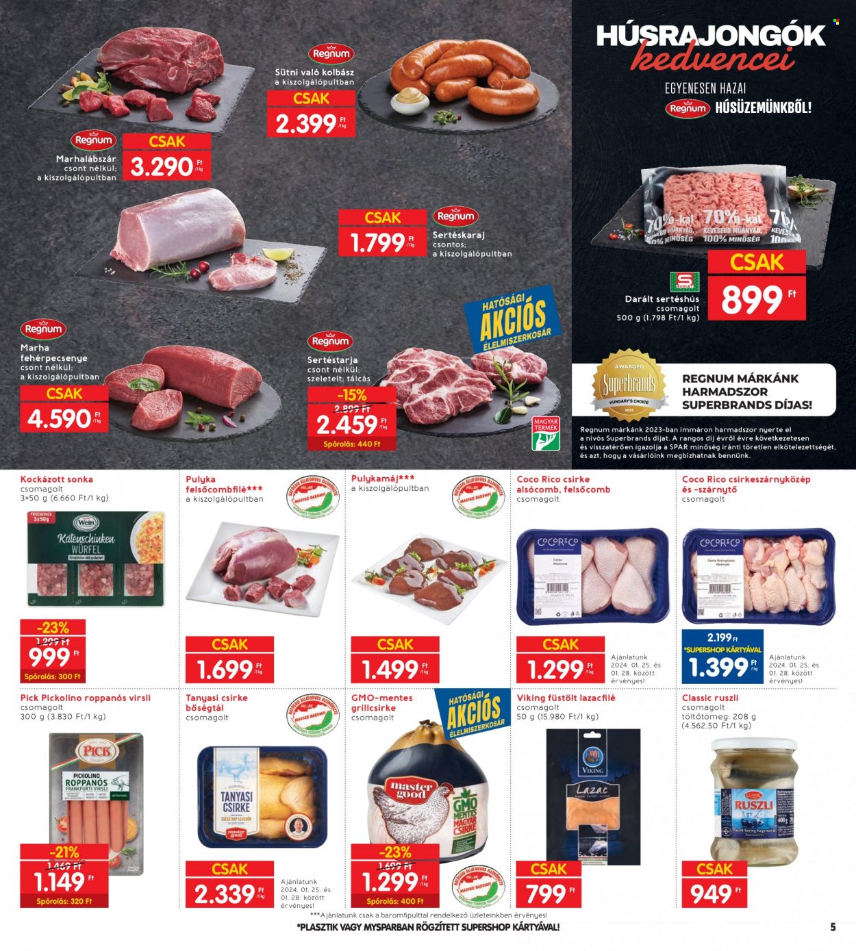 INTERSPAR akciós újságok - 2024.01.25 - 2024.01.31. Oldal 5