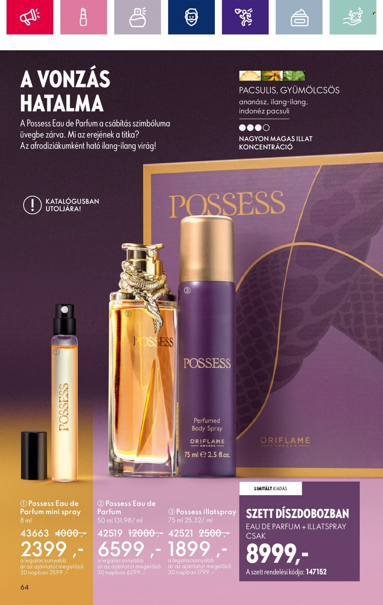 Oriflame akciós újságok - 2024.01.23 - 2024.02.12. Oldal 64