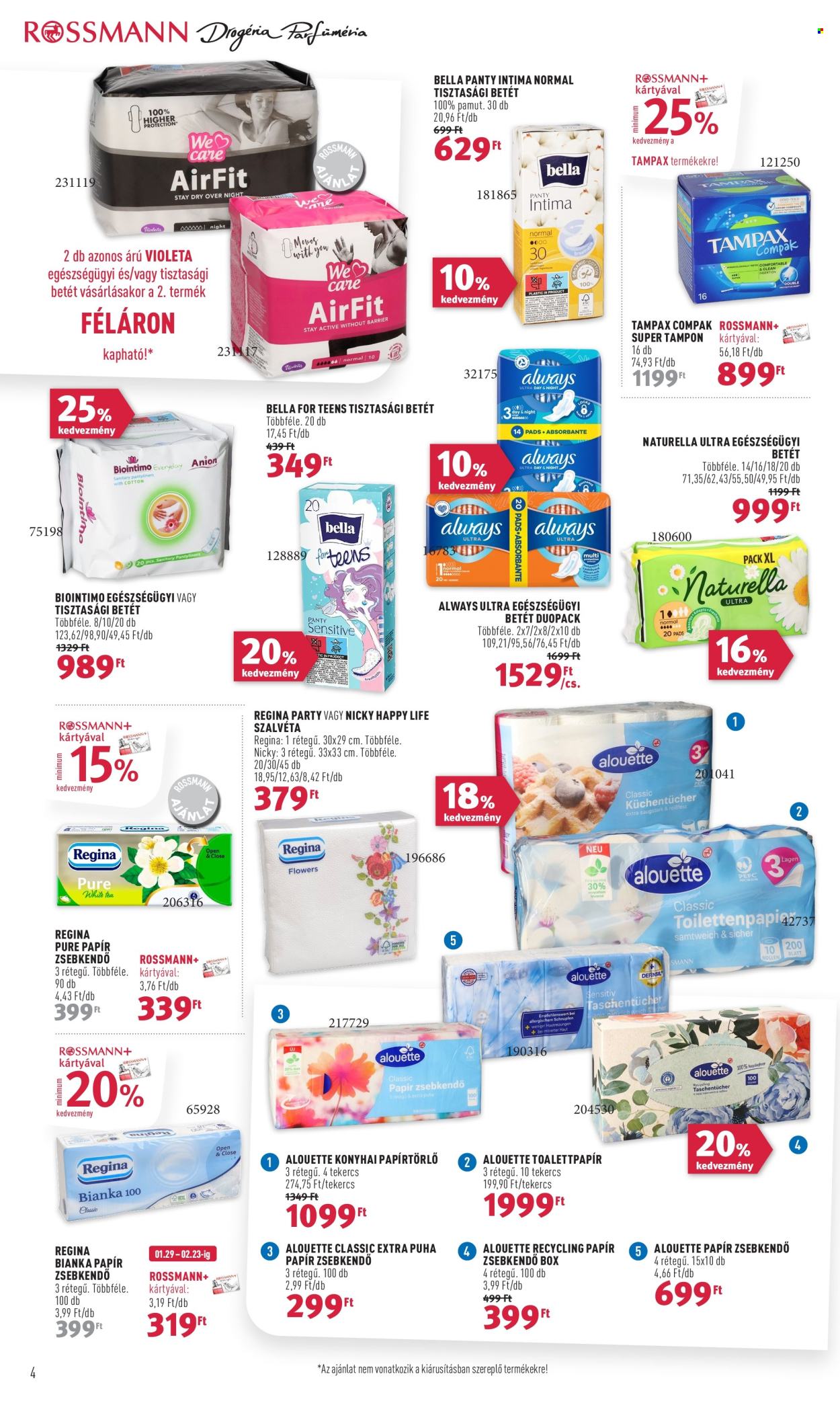 Rossmann akciós újságok - 2024.01.29 - 2024.02.09. Oldal 4