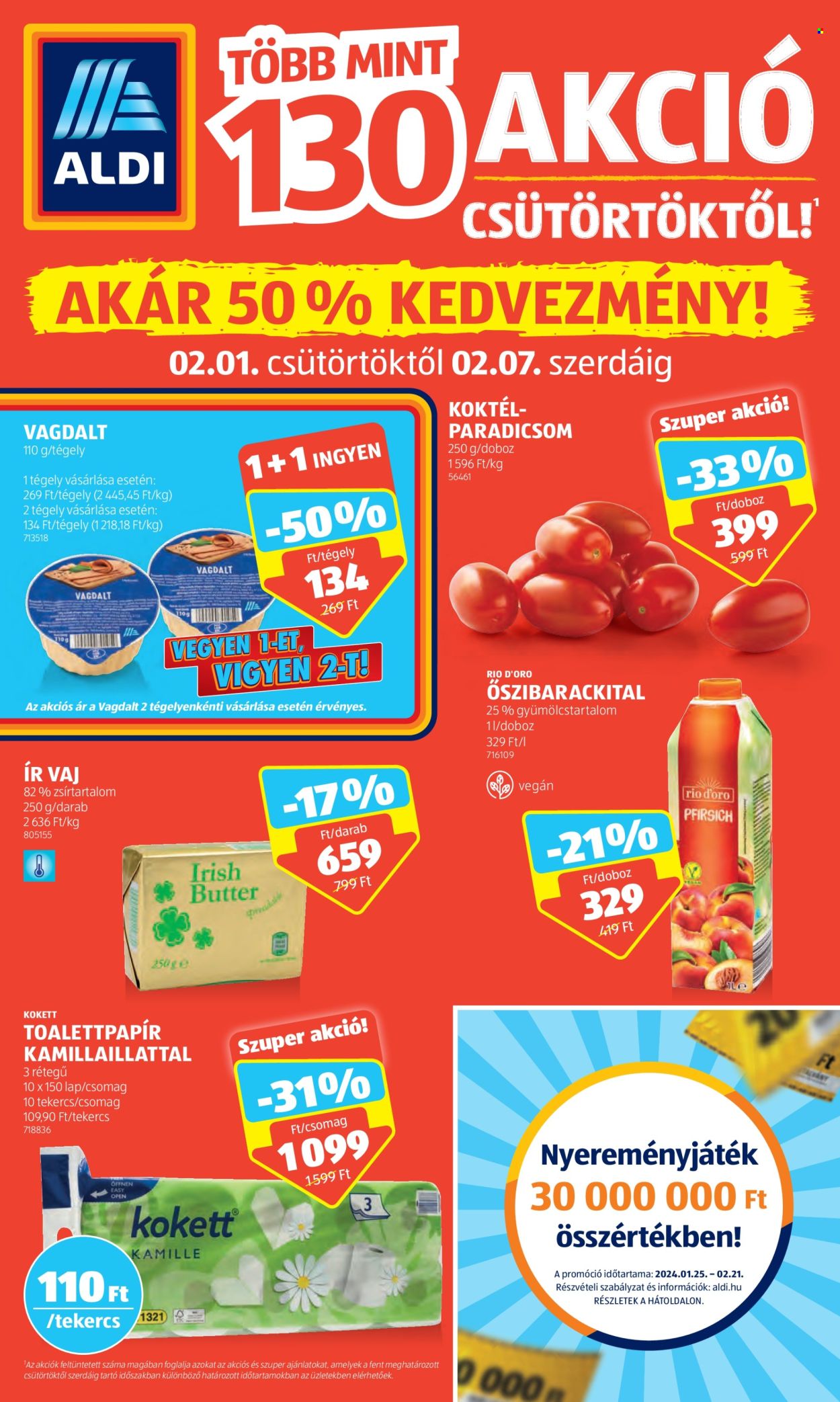 Aldi akciós újságok - 2024.02.01 - 2024.02.07. Oldal 1