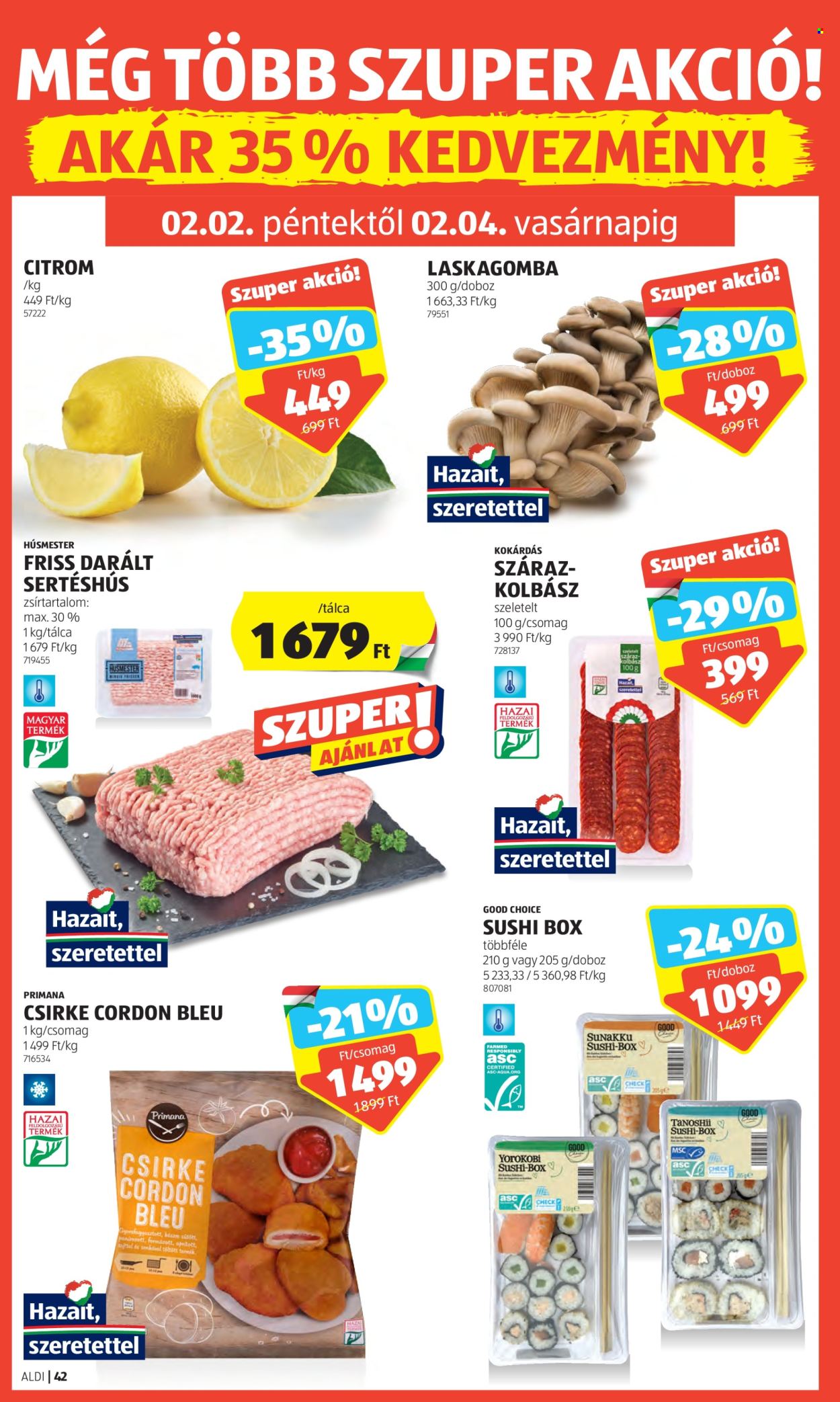 Aldi akciós újságok - 2024.02.01 - 2024.02.07. Oldal 50