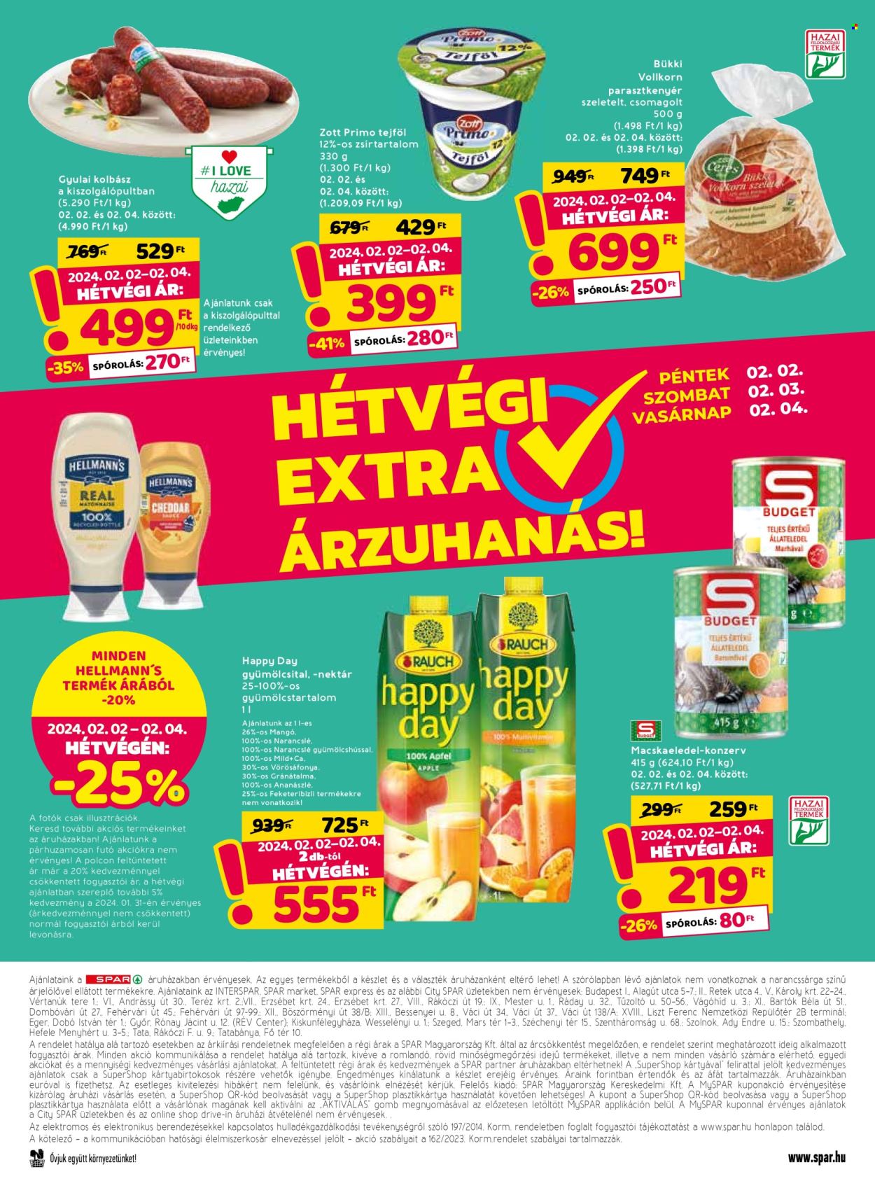 SPAR akciós újságok - 2024.02.01 - 2024.02.07. Oldal 20