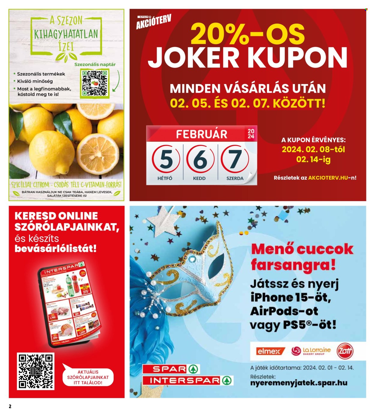INTERSPAR akciós újságok - 2024.02.01 - 2024.02.07. Oldal 2