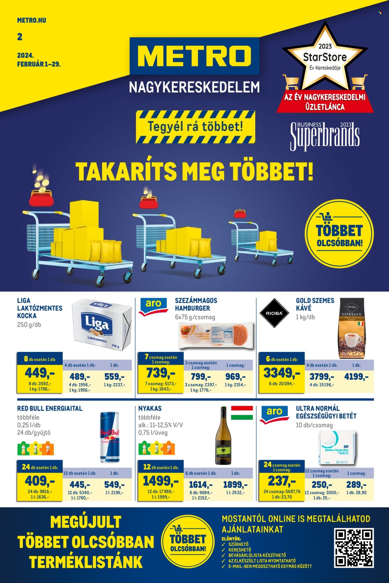 Metro akciós újságok - 2024.02.01 - 2024.02.29. Oldal 1