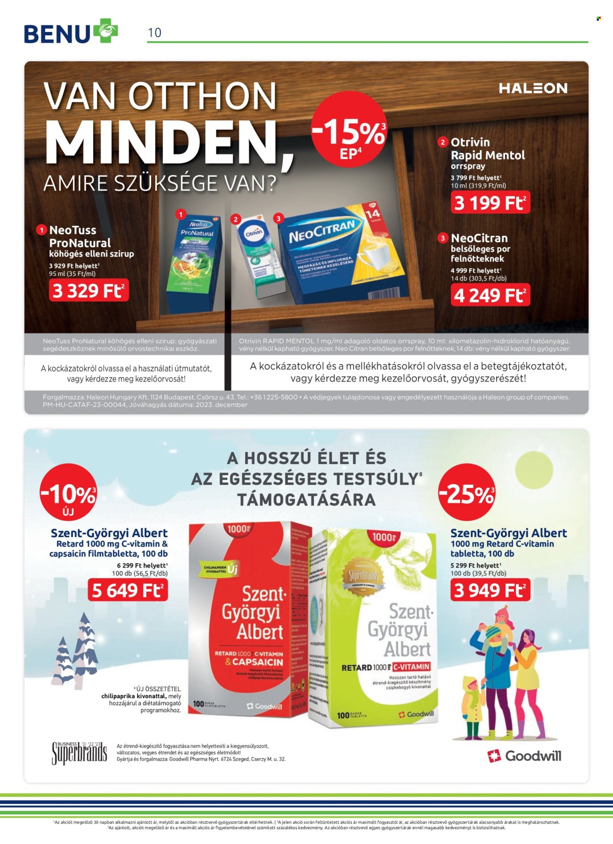 BENU Gyógyszertár akciós újságok - 2024.02.01 - 2024.02.29. Oldal 10