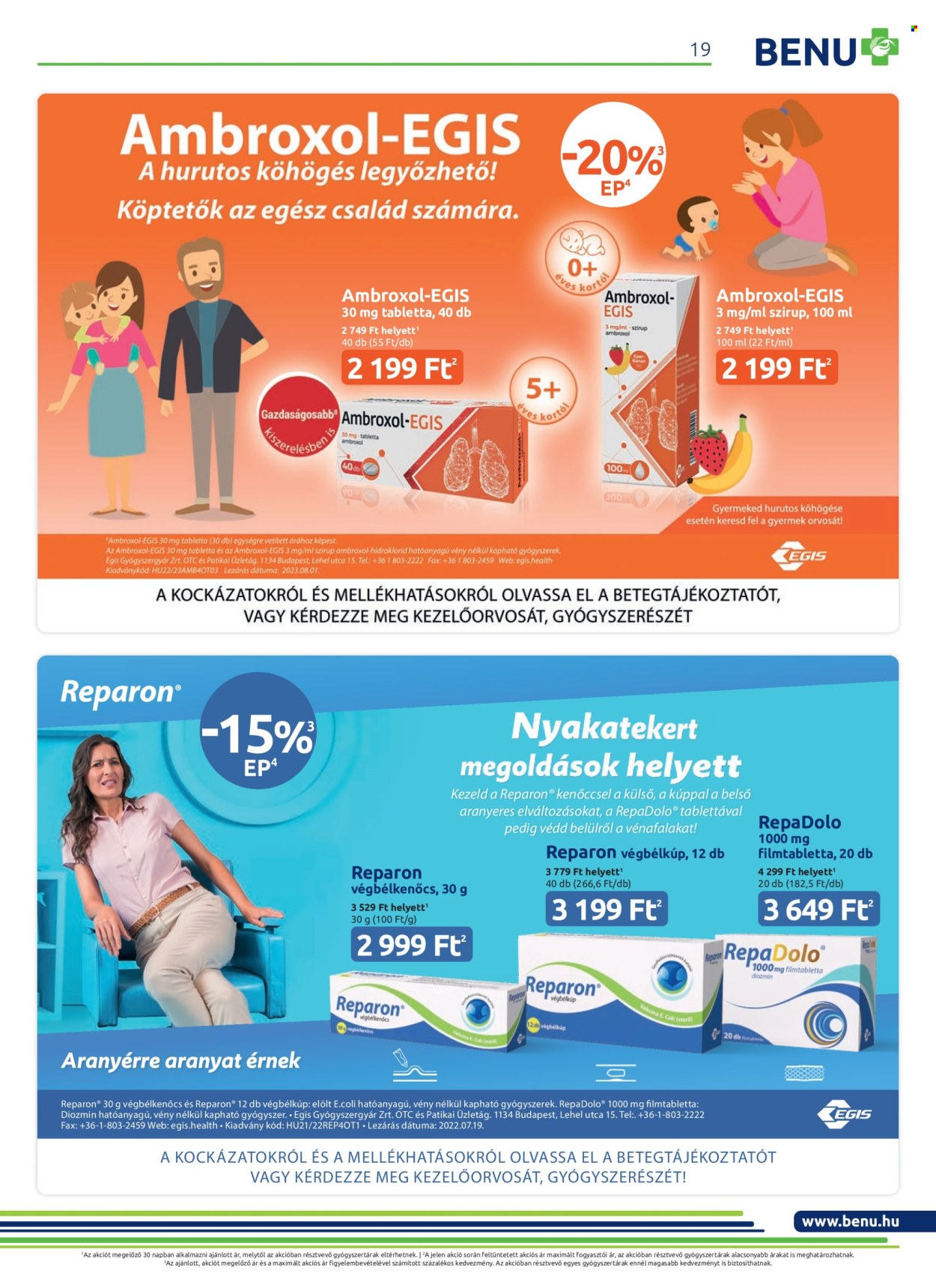 BENU Gyógyszertár akciós újságok - 2024.02.01 - 2024.02.29. Oldal 19
