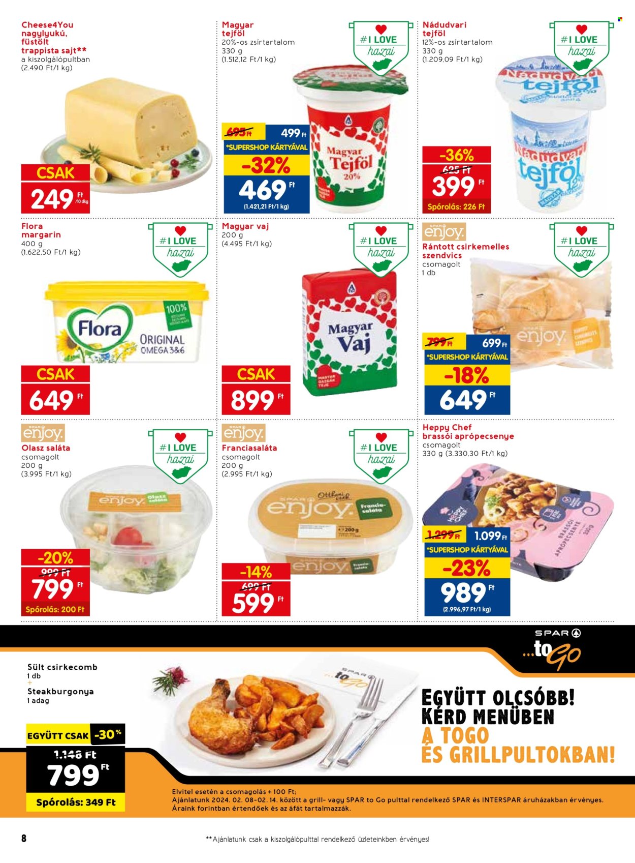 SPAR akciós újságok - 2024.02.08 - 2024.02.14. Oldal 8