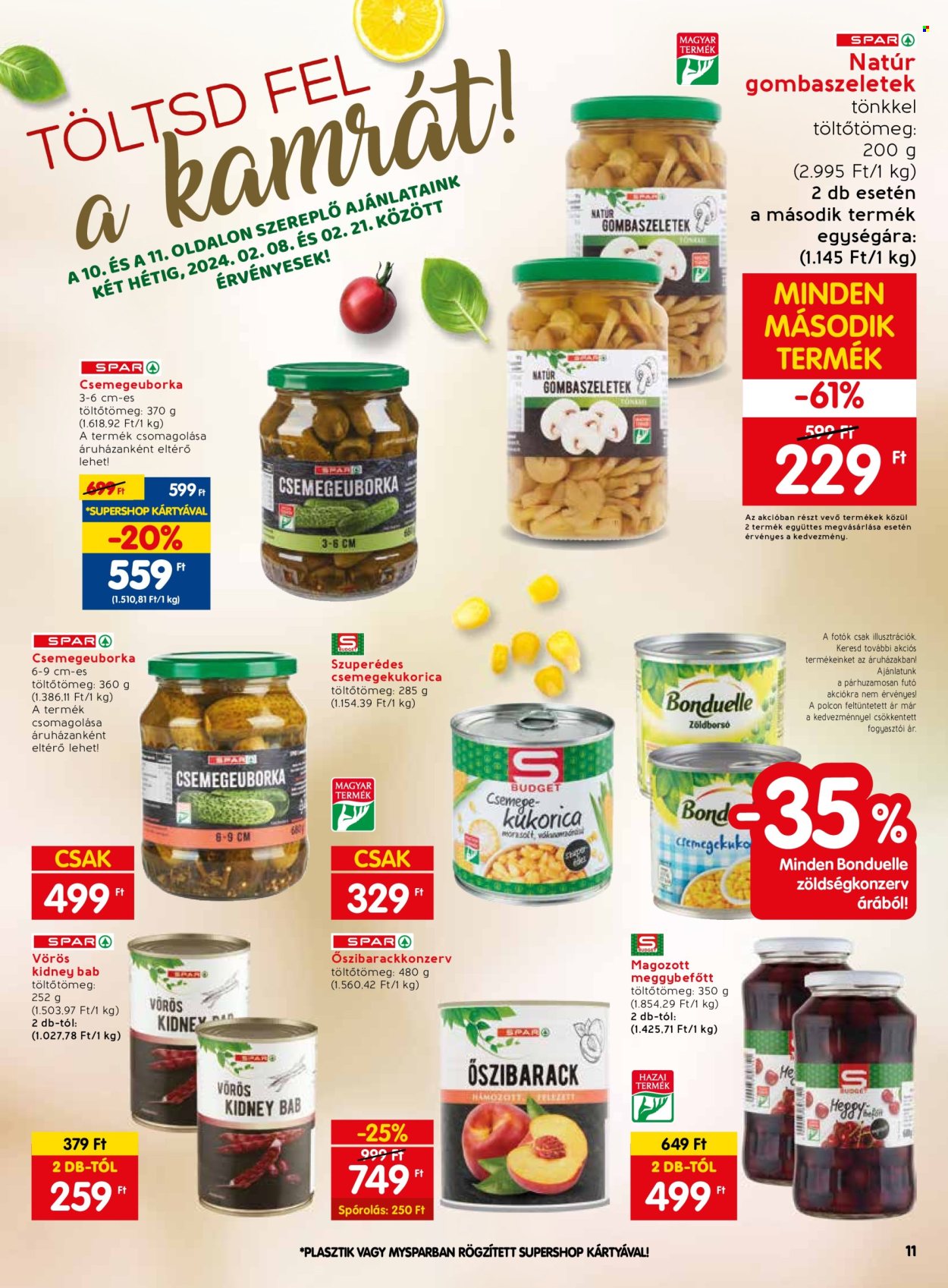 SPAR akciós újságok - 2024.02.08 - 2024.02.14. Oldal 11