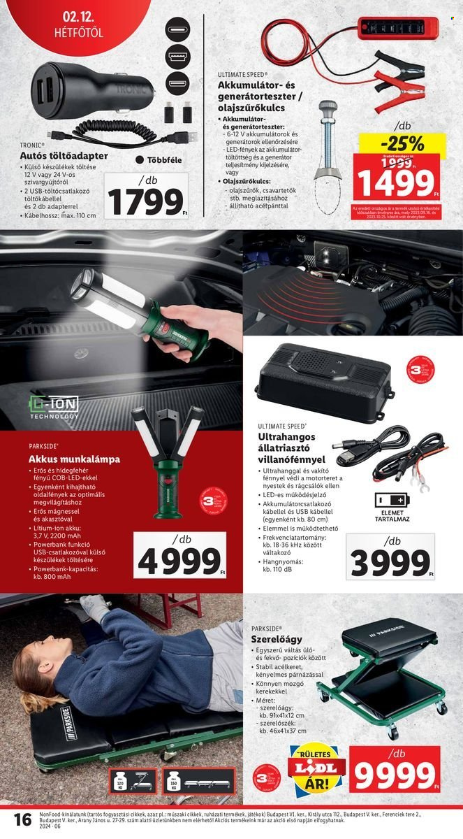 Lidl akciós újságok. Oldal 16