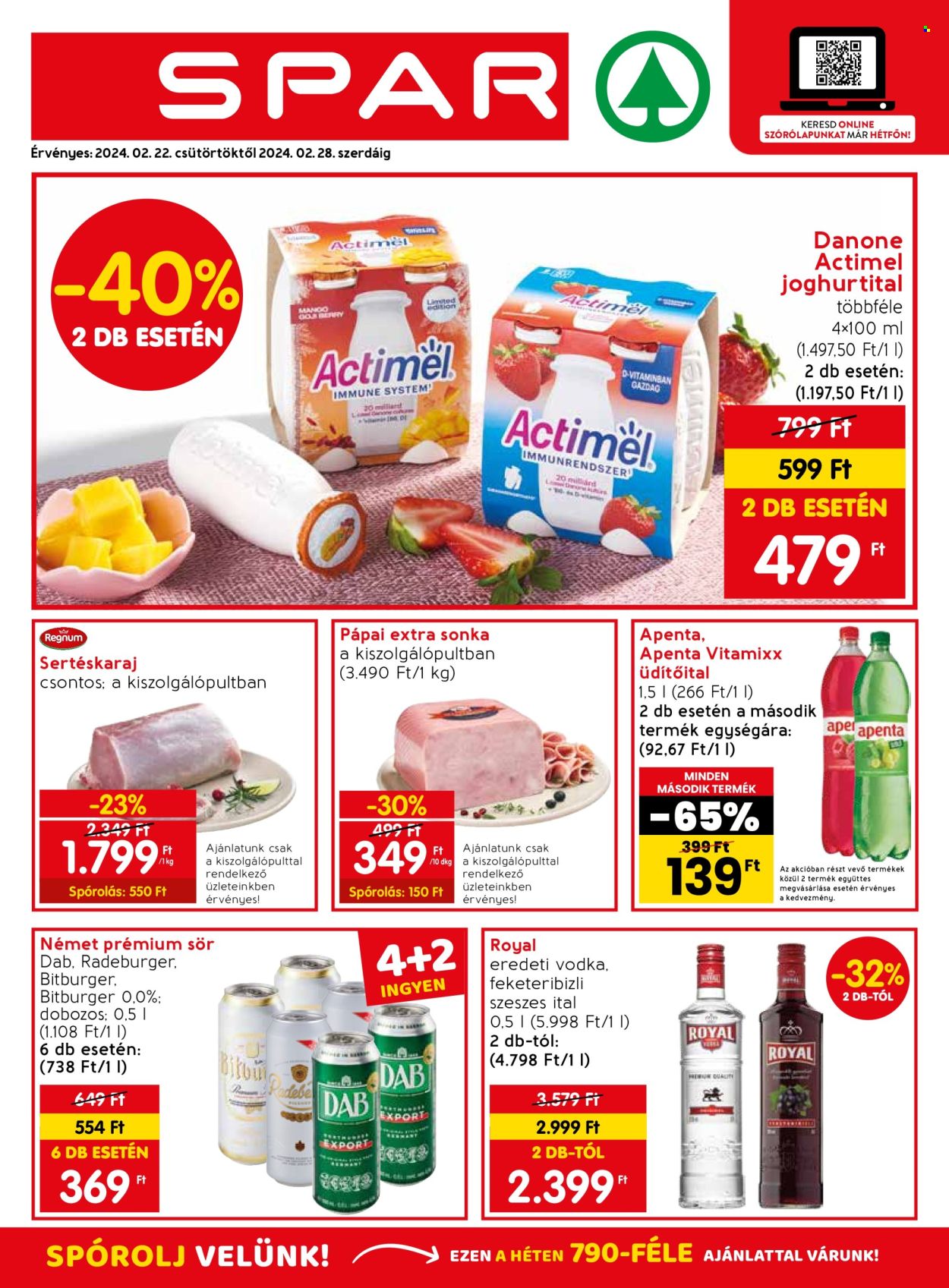 SPAR akciós újságok - 2024.02.22 - 2024.02.28. Oldal 1