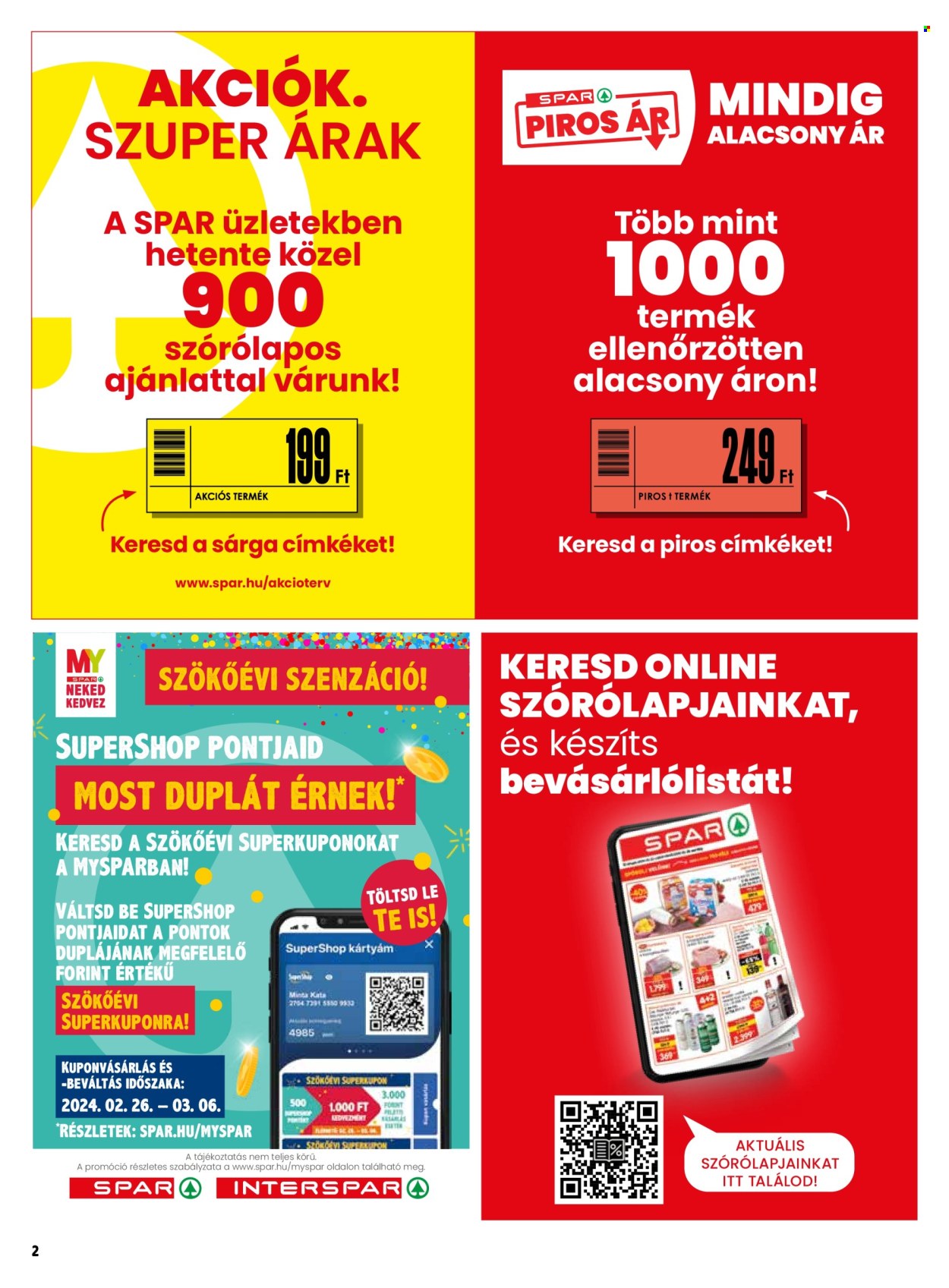 SPAR akciós újságok - 2024.02.22 - 2024.02.28. Oldal 2