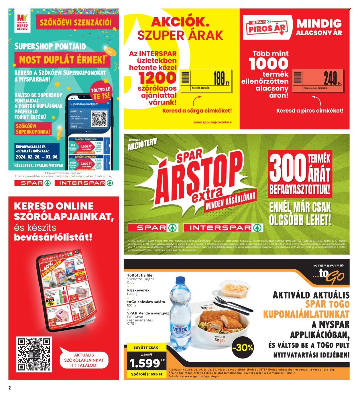 INTERSPAR akciós újságok - 2024.02.22 - 2024.02.28. Oldal 2