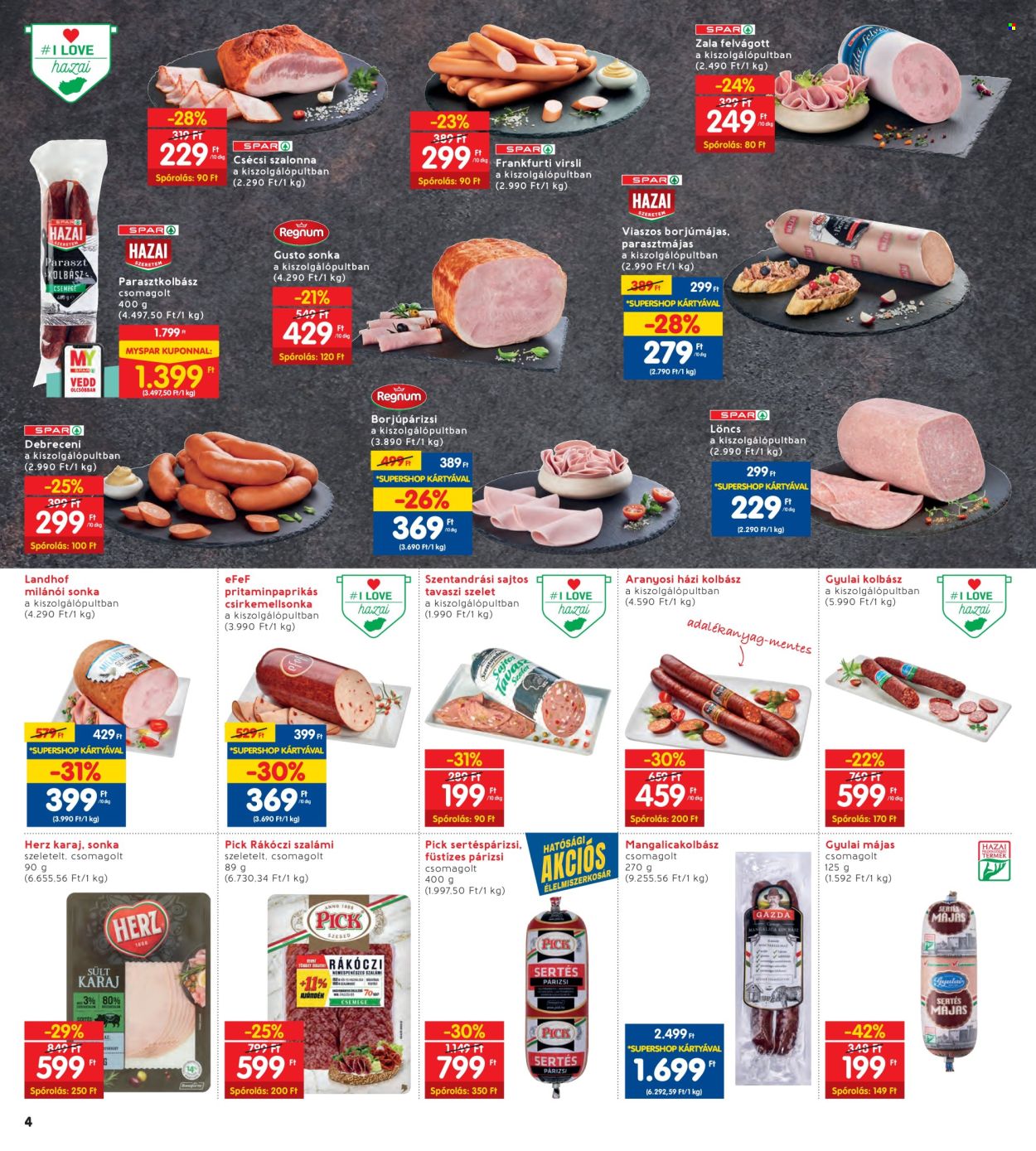INTERSPAR akciós újságok - 2024.02.22 - 2024.02.28. Oldal 4