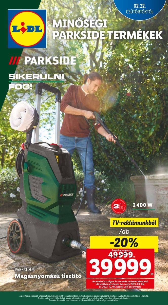 Lidl akciós újságok. Oldal 1