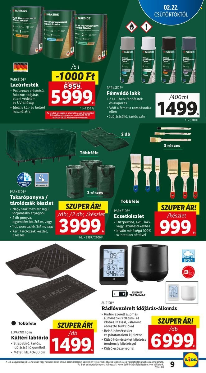 Lidl akciós újságok. Oldal 9