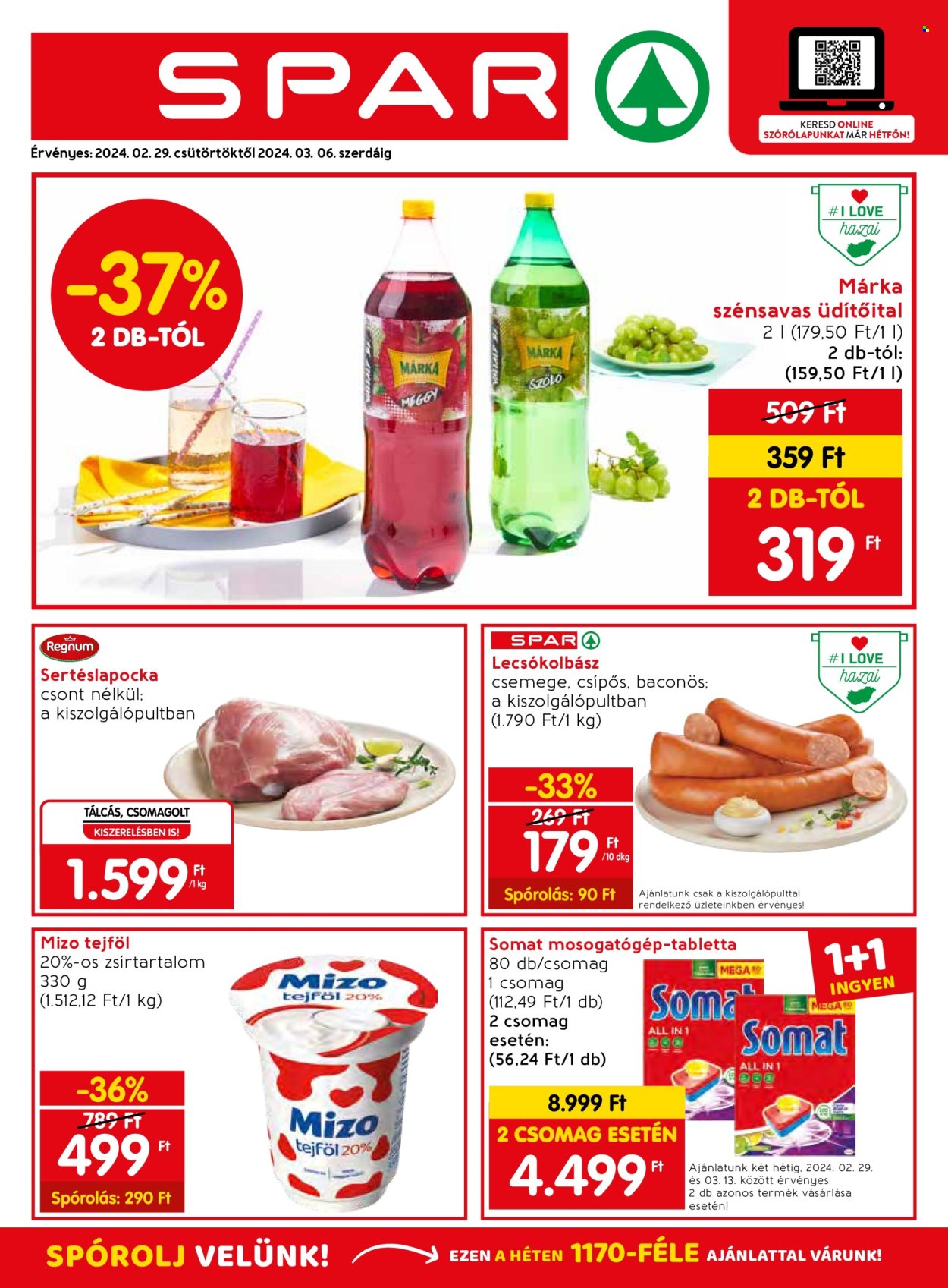 SPAR akciós újságok - 2024.02.29 - 2024.03.06. Oldal 1