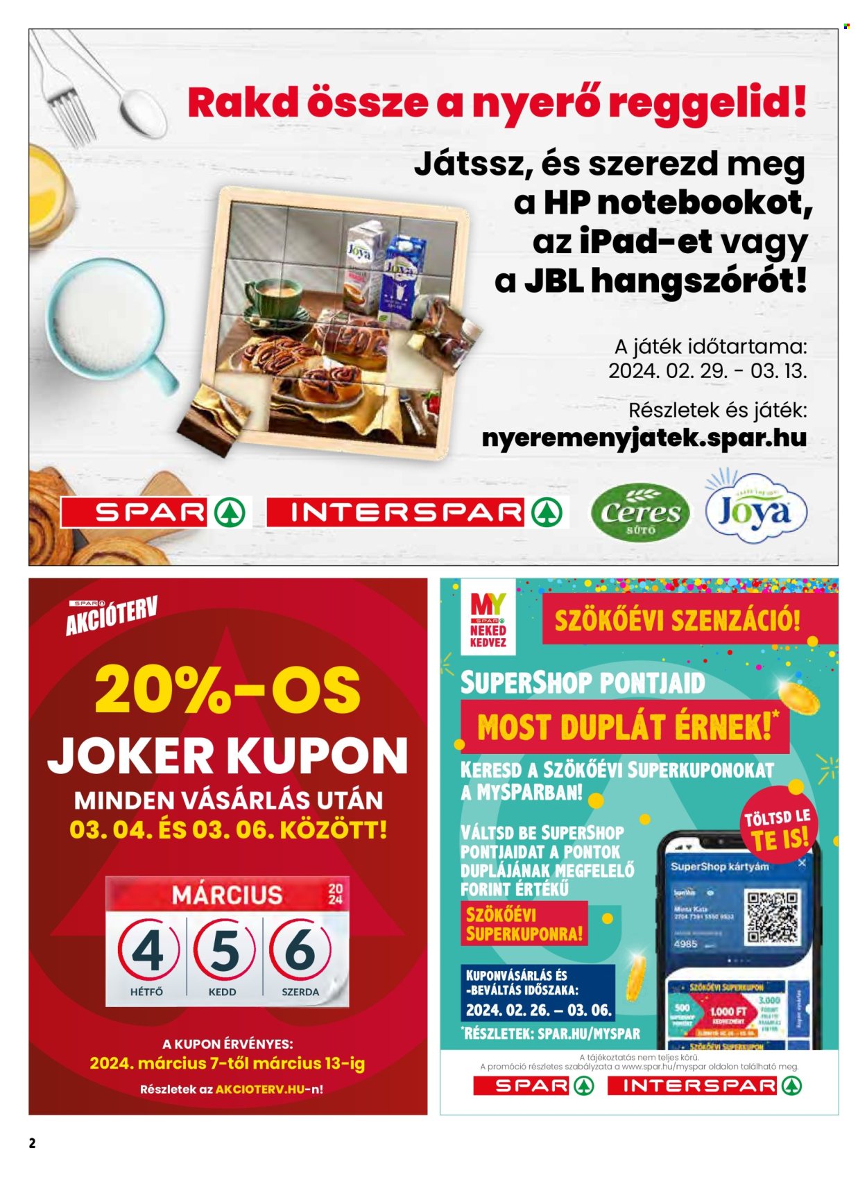 SPAR akciós újságok - 2024.02.29 - 2024.03.06. Oldal 2