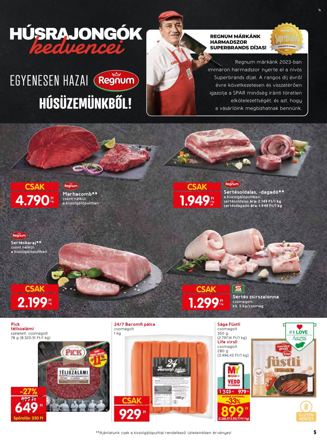SPAR akciós újságok - 2024.02.29 - 2024.03.06. Oldal 5