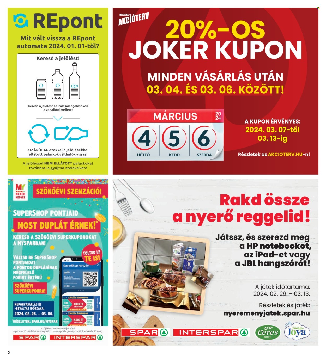 INTERSPAR akciós újságok - 2024.02.29 - 2024.03.06. Oldal 2