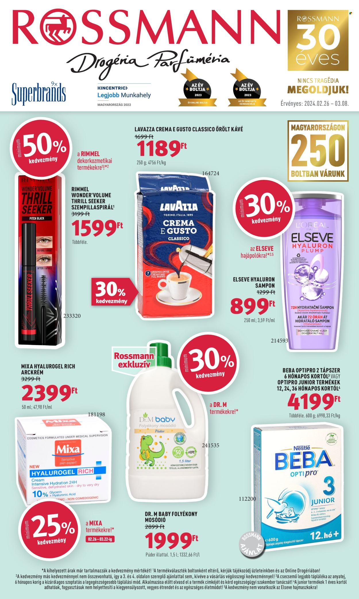 Rossmann akciós újságok - 2024.02.26 - 2024.03.08. Oldal 1