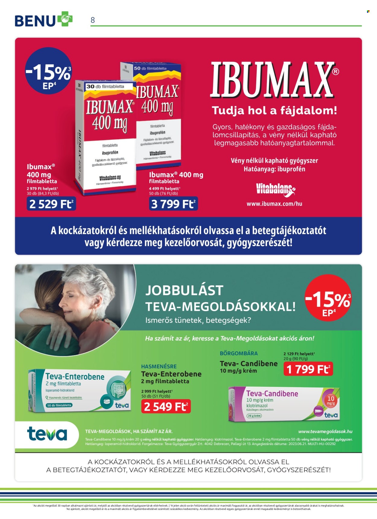 BENU Gyógyszertár akciós újságok - 2024.03.01 - 2024.03.31. Oldal 8