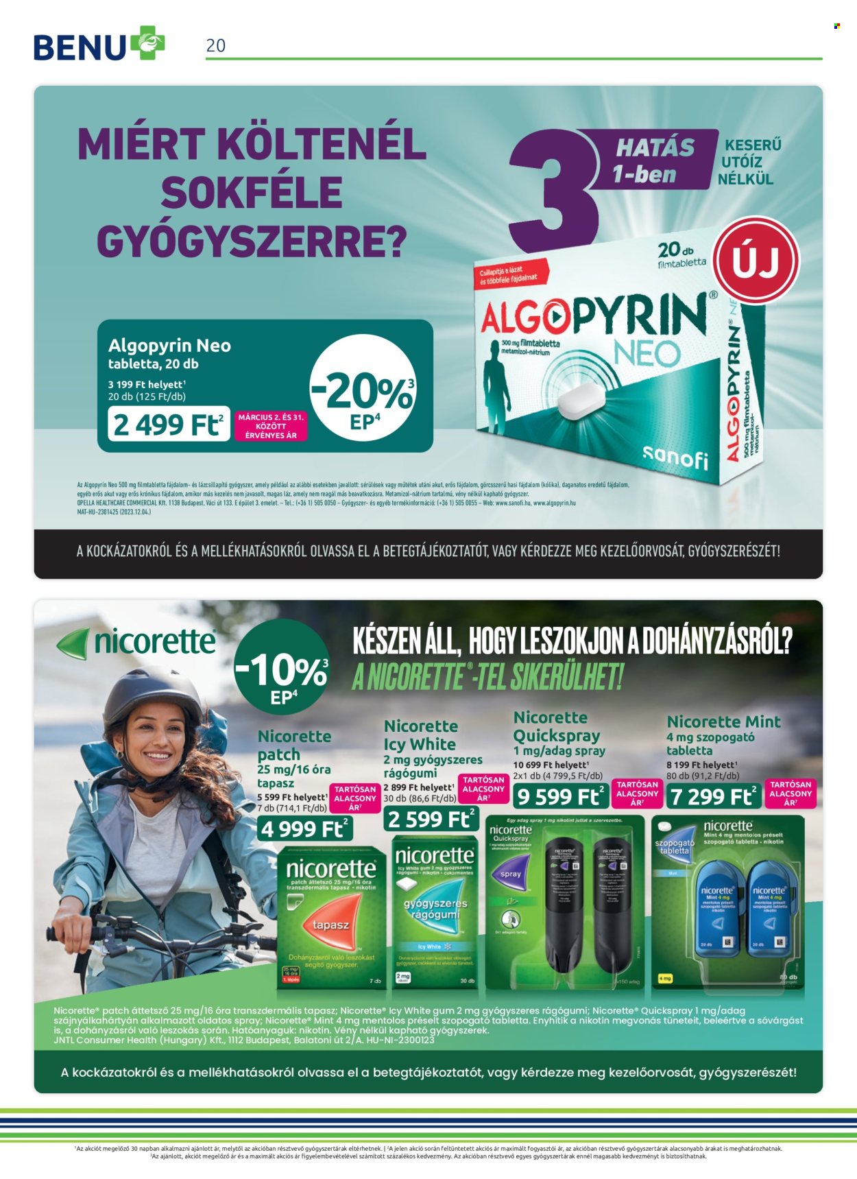 BENU Gyógyszertár akciós újságok - 2024.03.01 - 2024.03.31. Oldal 20