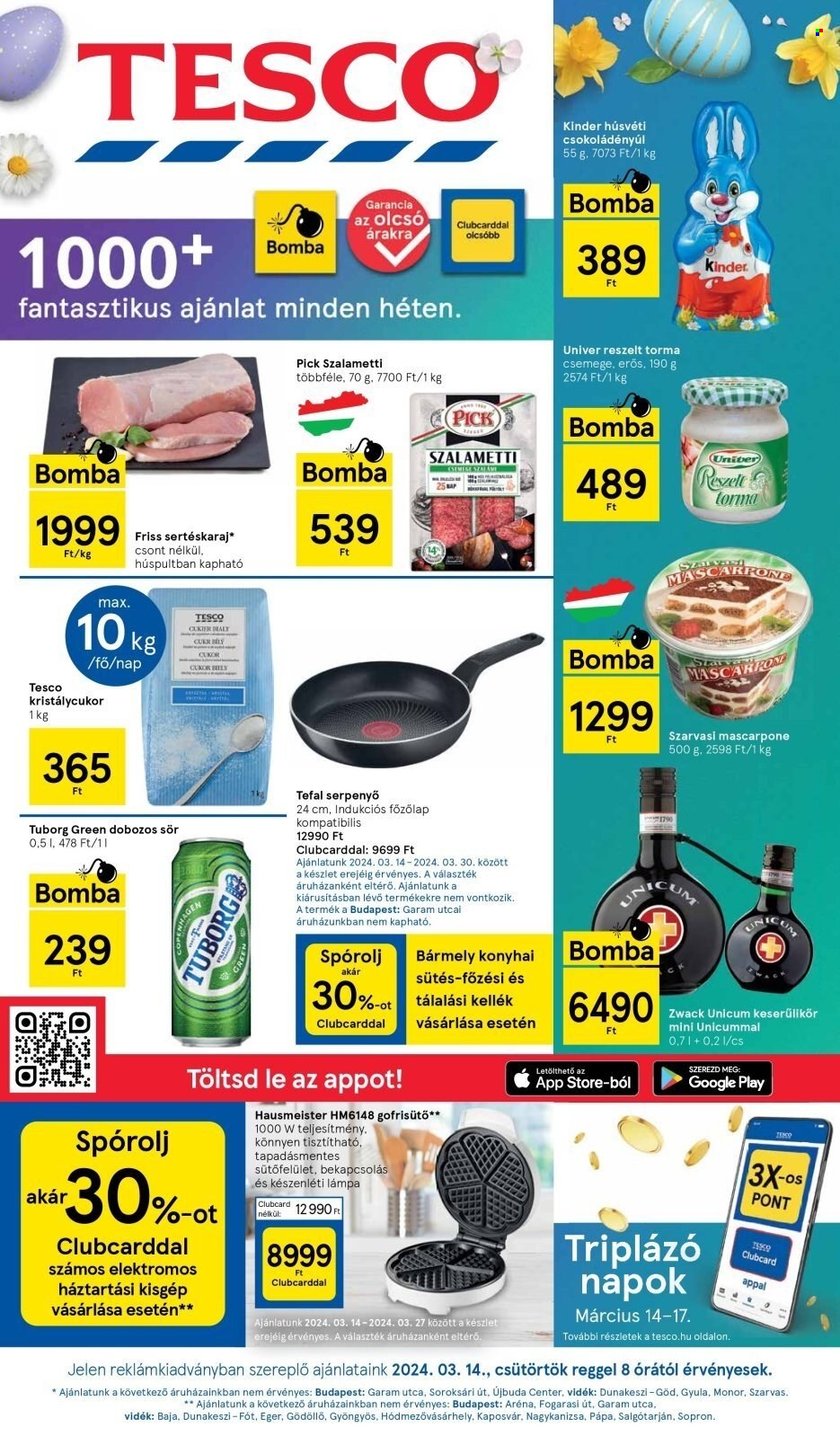 TESCO akciós újságok - 2024.03.14 - 2024.03.20. Oldal 1