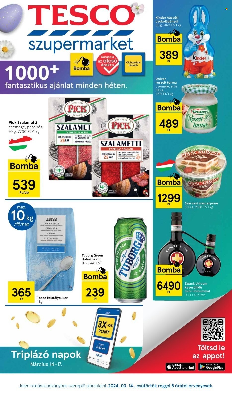 TESCO akciós újságok - 2024.03.14 - 2024.03.20. Oldal 1