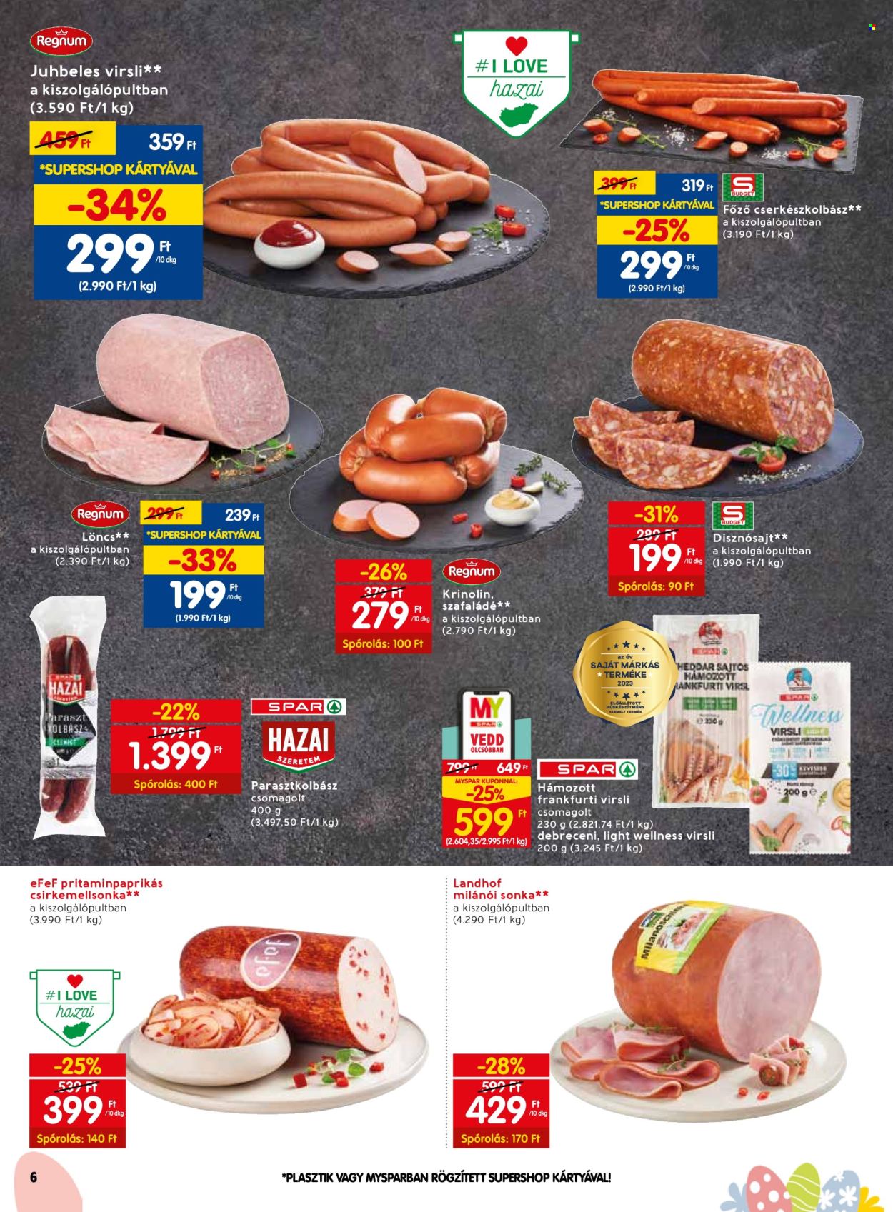 SPAR akciós újságok - 2024.03.14 - 2024.03.20. Oldal 6