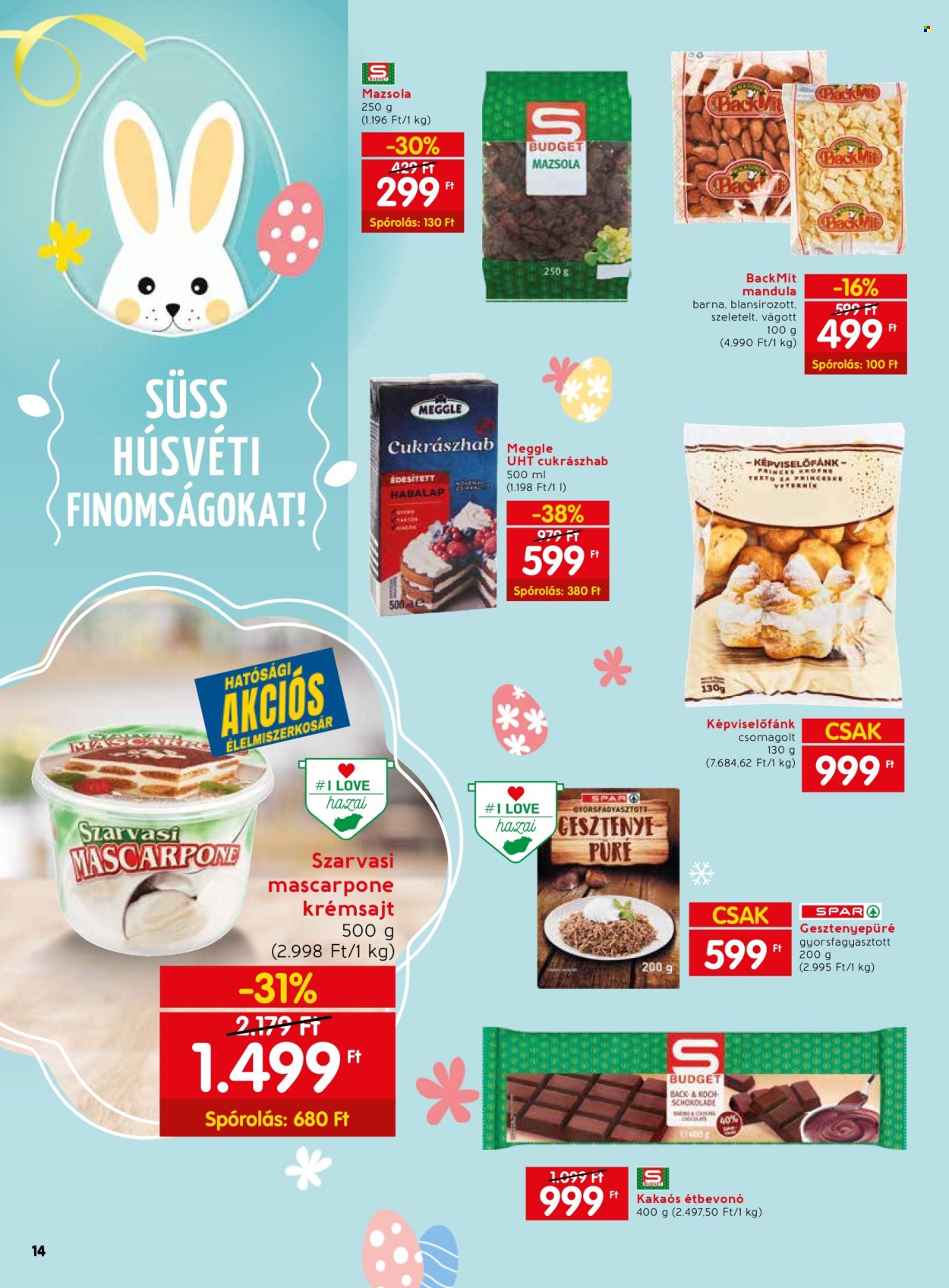 SPAR akciós újságok - 2024.03.14 - 2024.03.20. Oldal 14