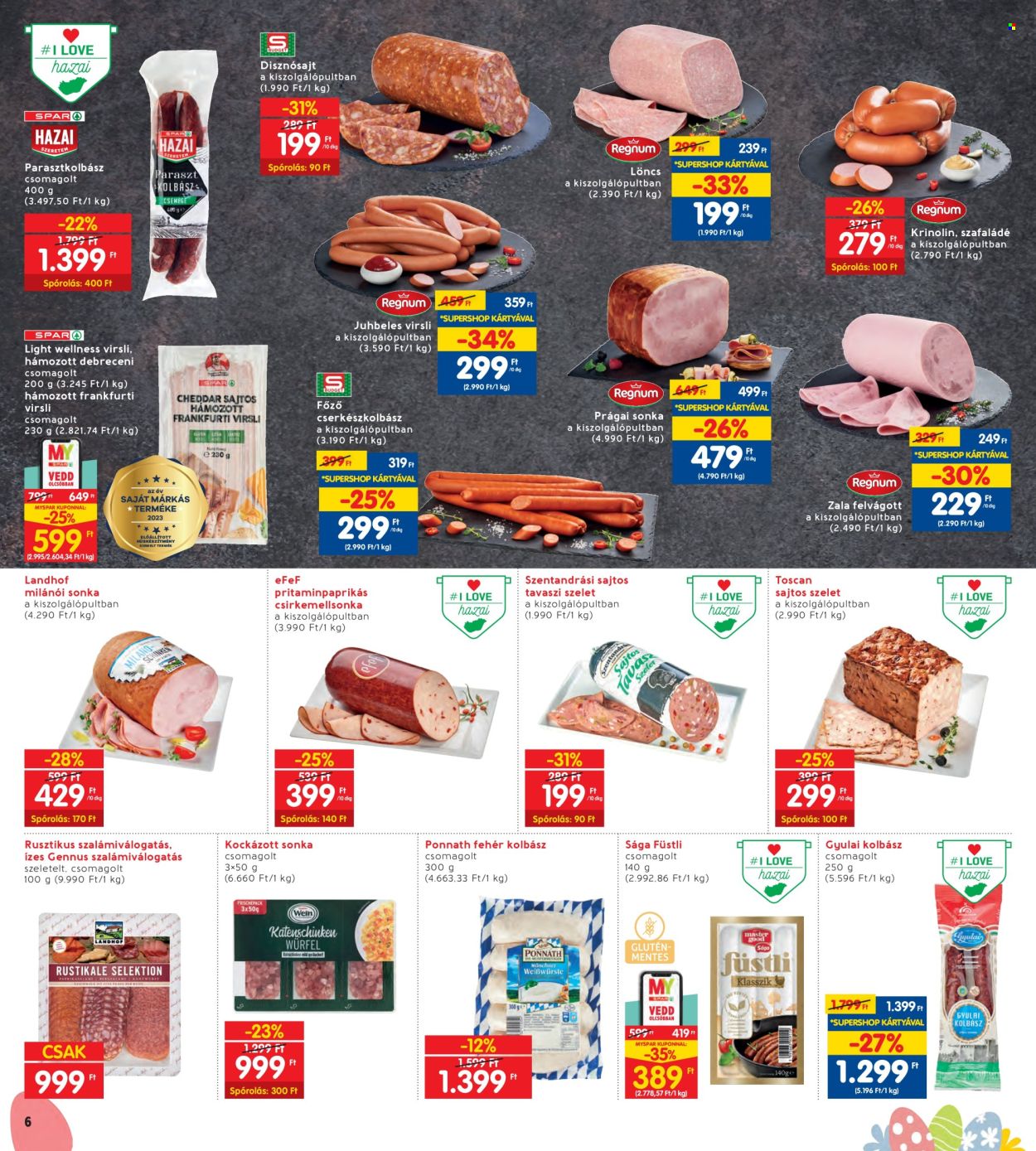 INTERSPAR akciós újságok - 2024.03.14 - 2024.03.20. Oldal 6