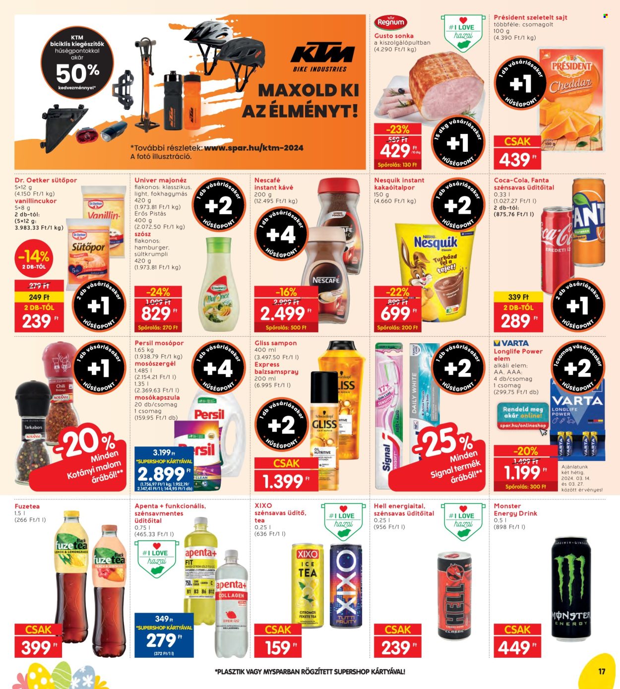 INTERSPAR akciós újságok - 2024.03.14 - 2024.03.20. Oldal 17