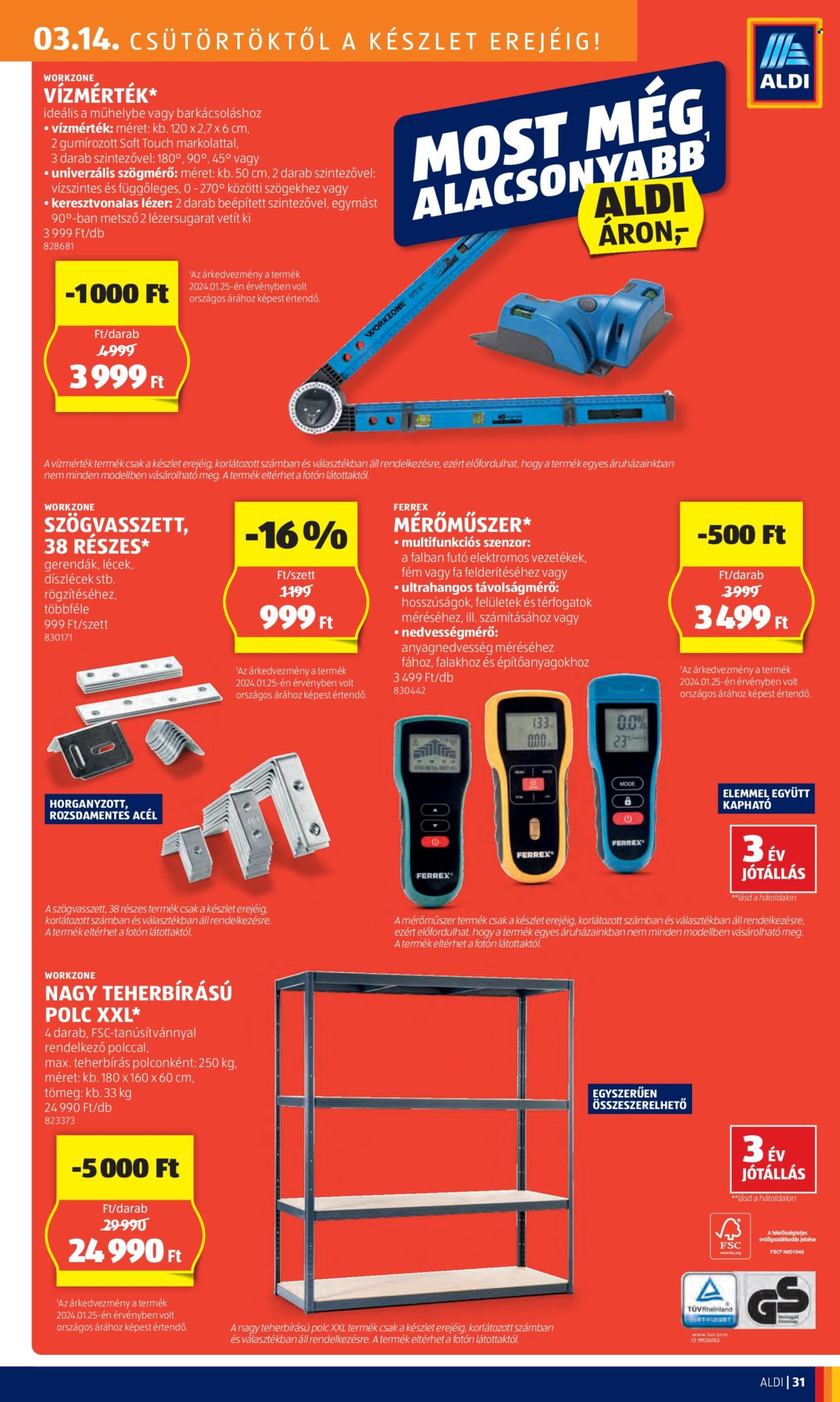 Aldi akciós újságok - 2024.03.14 - 2024.03.20. Oldal 33