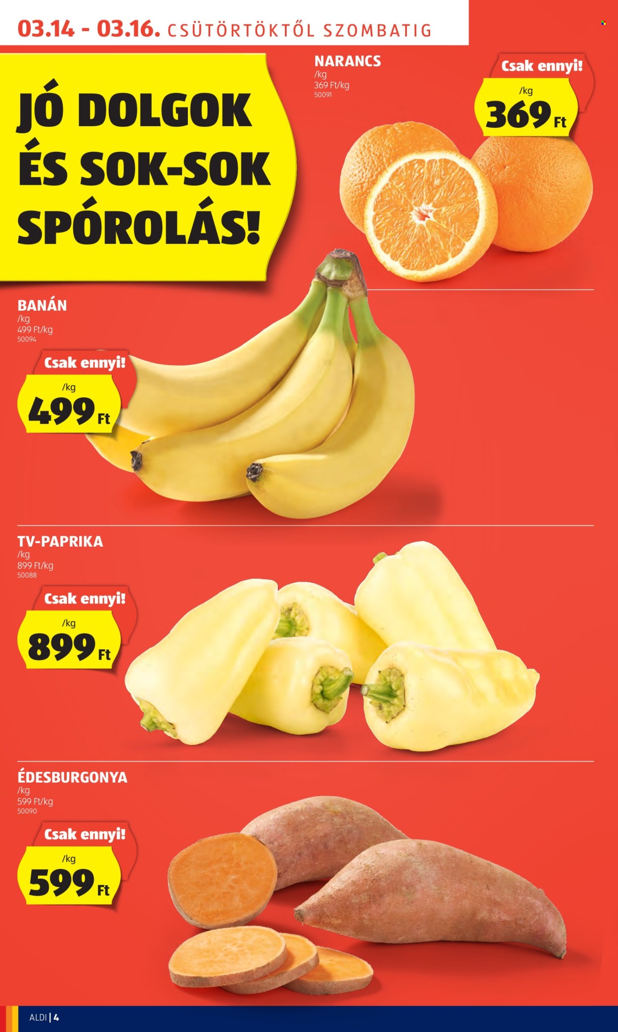Aldi akciós újságok. Oldal 4