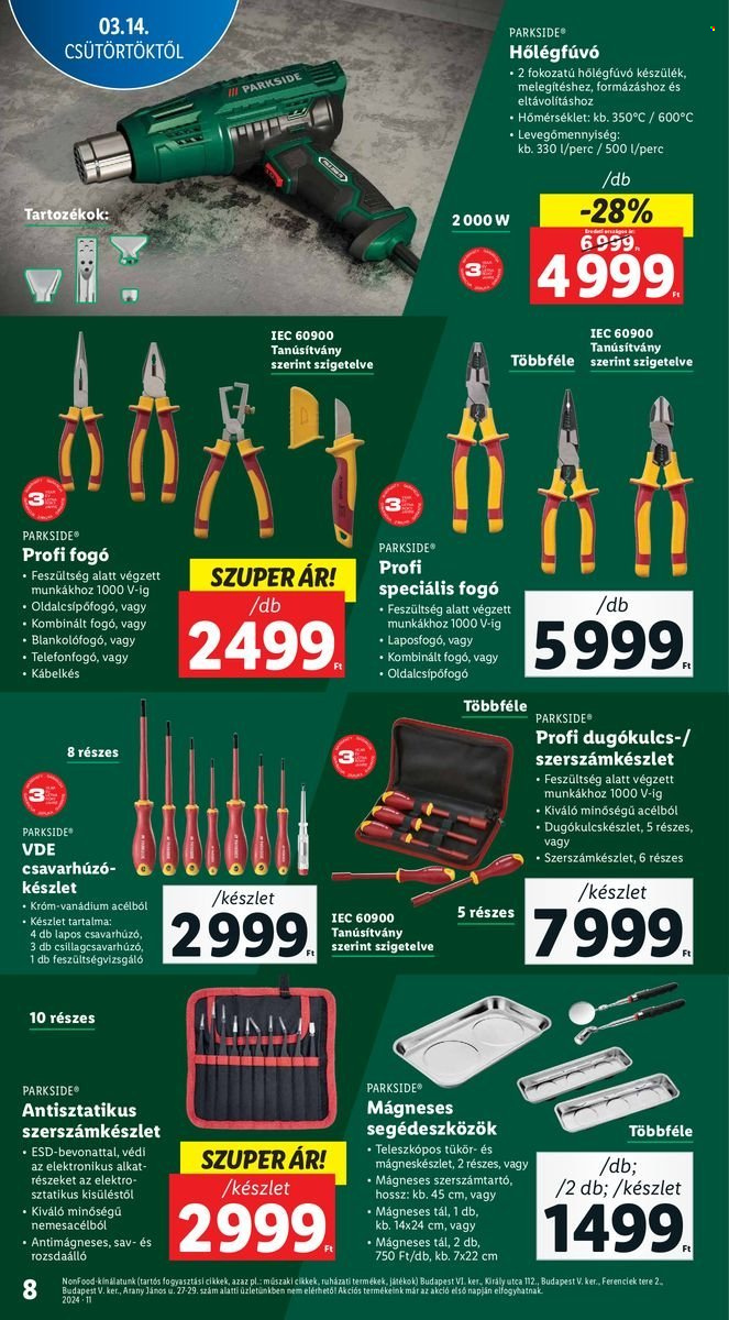 Lidl akciós újságok. Oldal 8