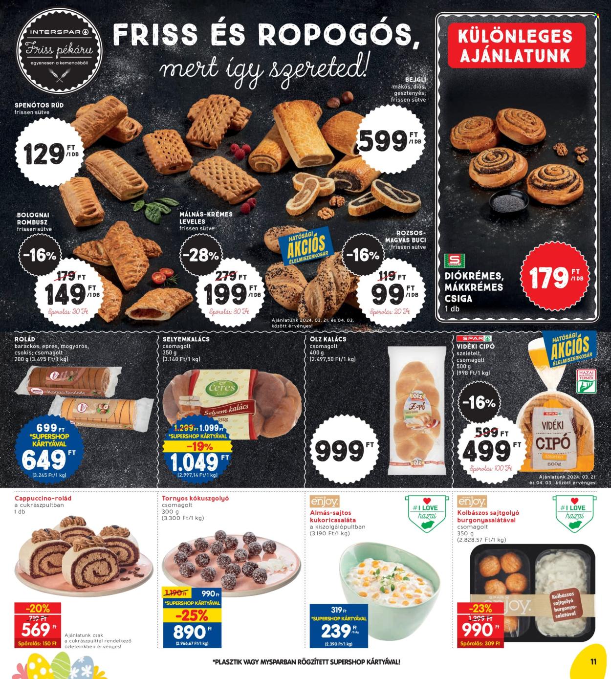 INTERSPAR akciós újságok - 2024.03.21 - 2024.03.30. Oldal 11