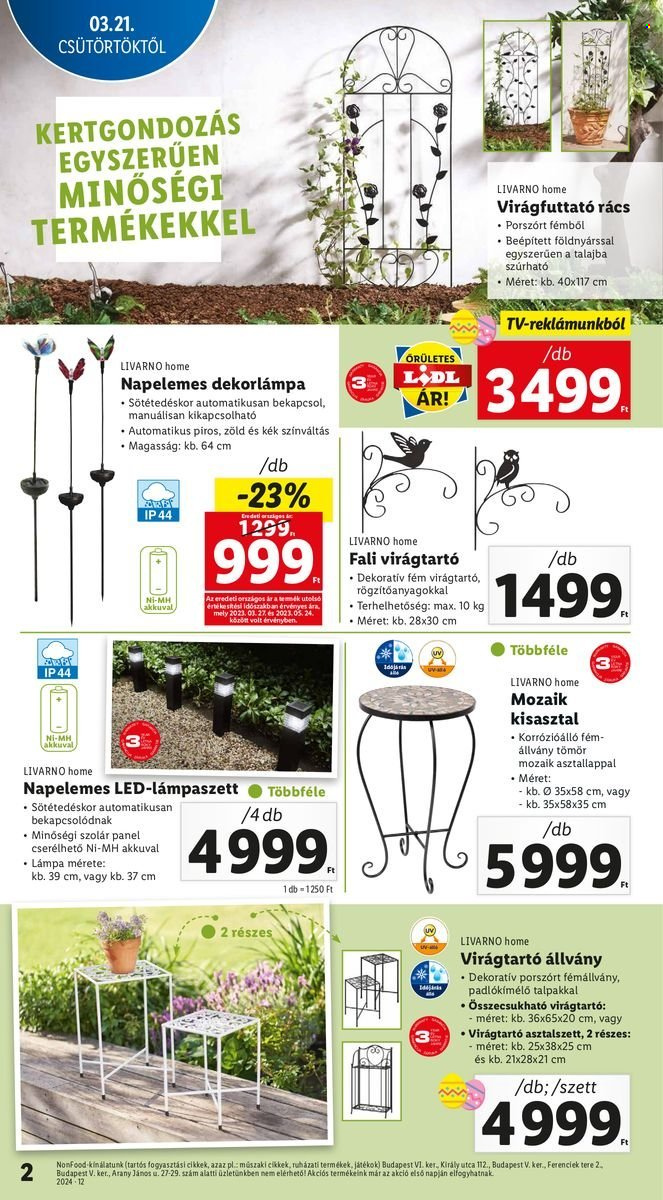 Lidl akciós újságok - 2024.03.21 - 2024.03.27. Oldal 2