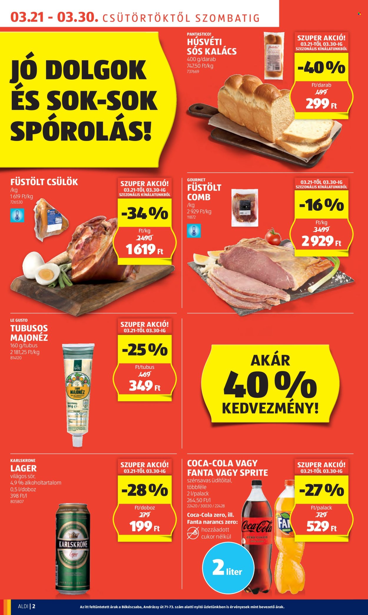 Aldi akciós újságok - 2024.03.21 - 2024.03.30. Oldal 2