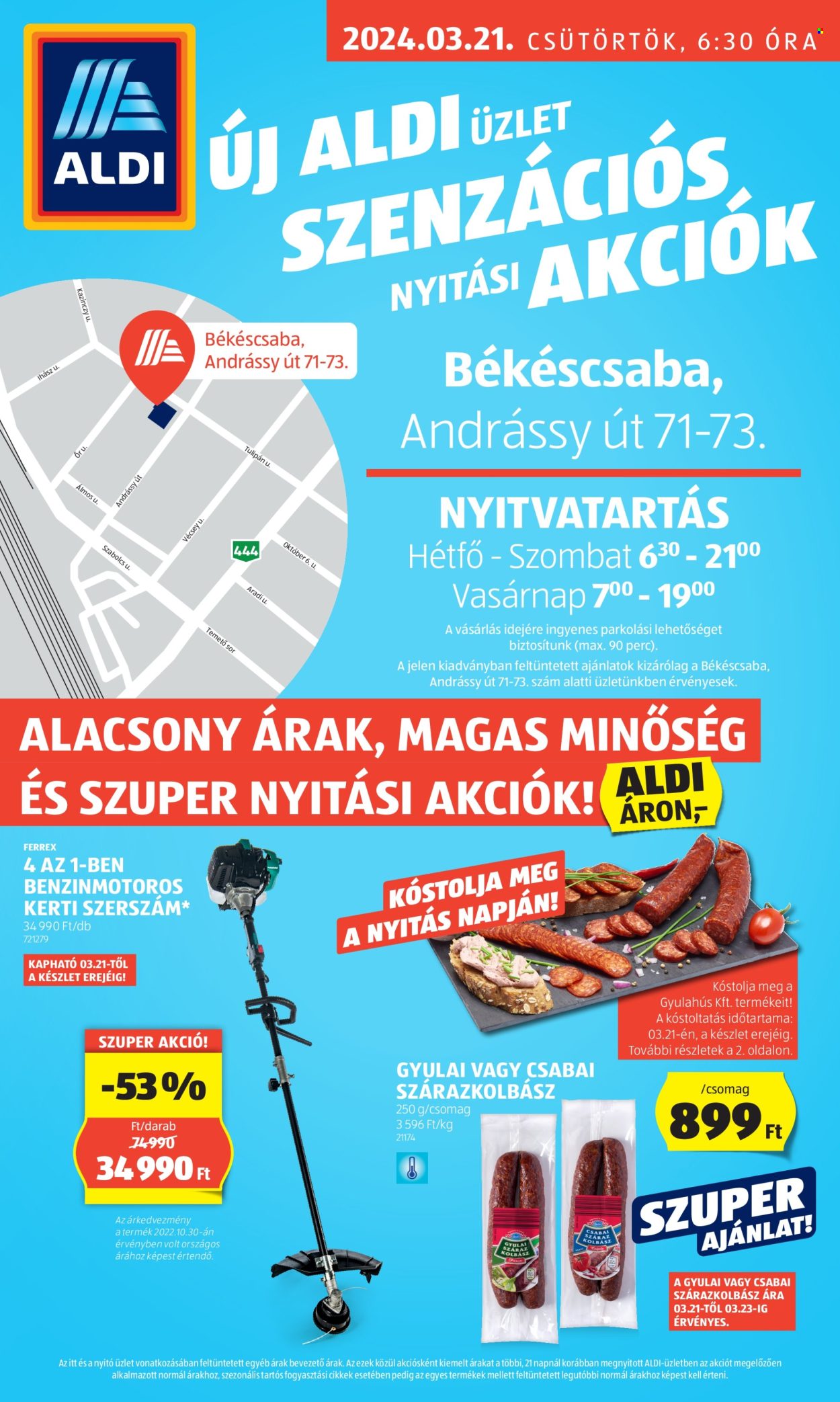 Aldi akciós újságok. Oldal 1