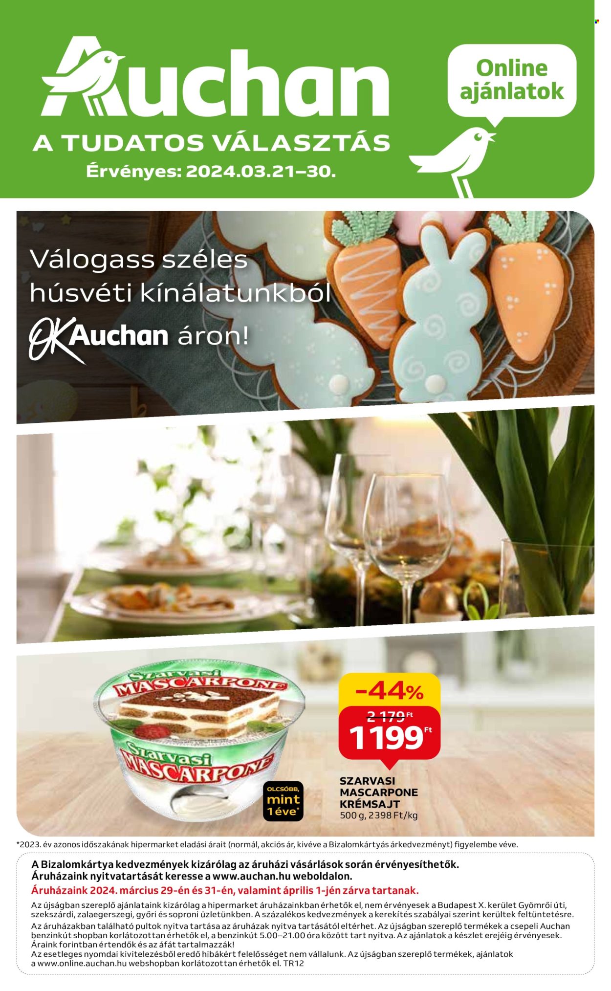Auchan akciós újságok - 2024.03.21 - 2024.03.30. Oldal 1