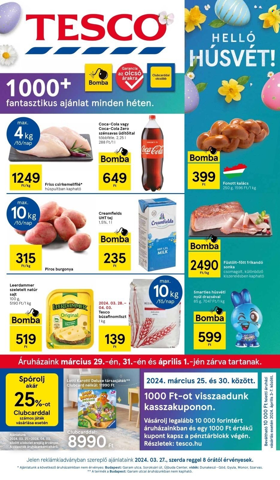 TESCO akciós újságok - 2024.03.27 - 2024.04.01. Oldal 1