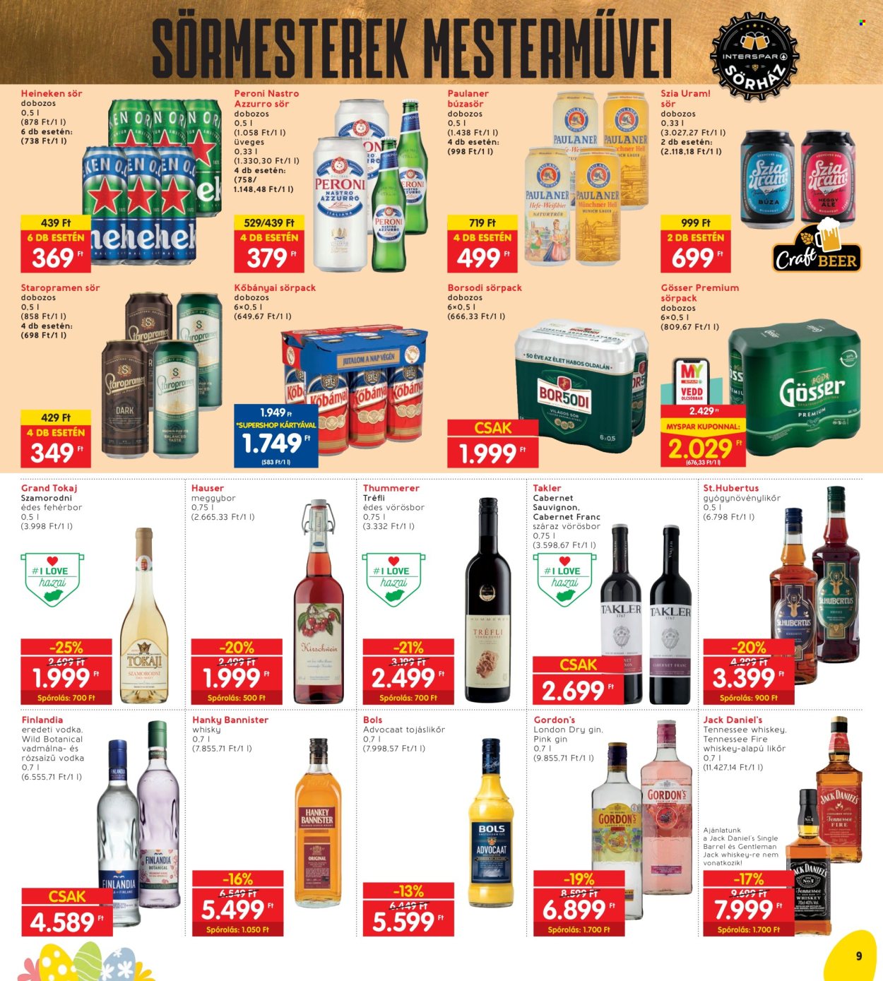 INTERSPAR akciós újságok - 2024.03.26 - 2024.03.30. Oldal 9