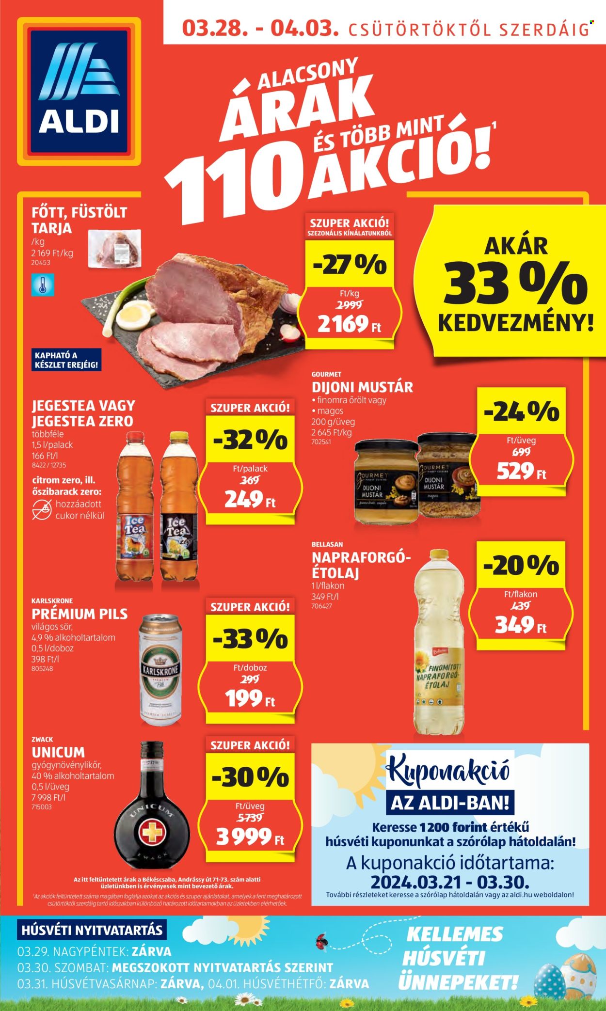 Aldi akciós újságok - 2024.03.28 - 2024.04.03. Oldal 1