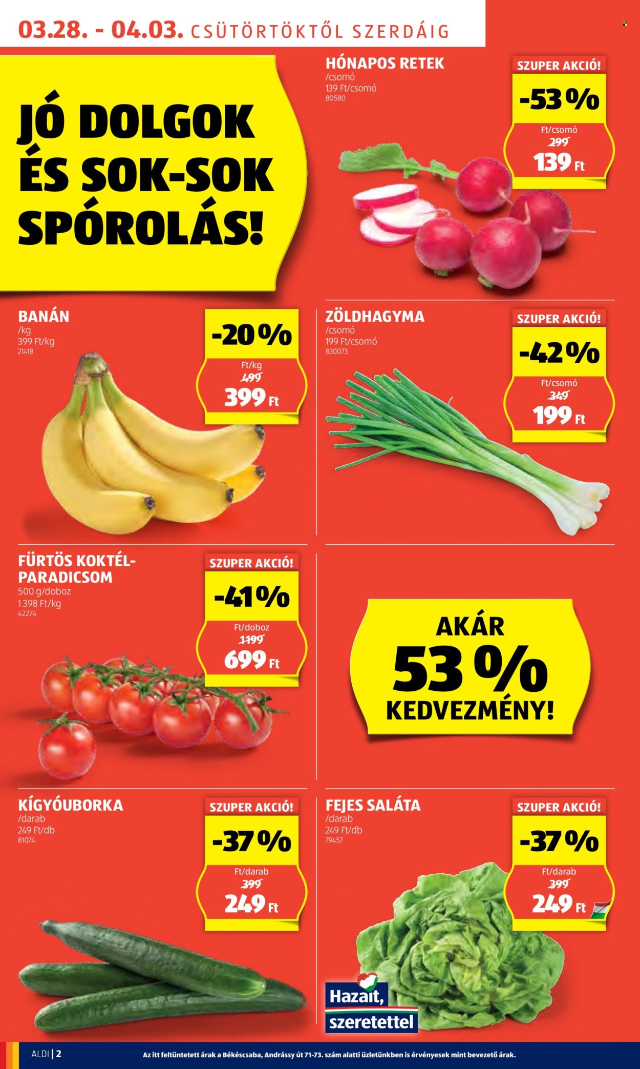 Aldi akciós újságok - 2024.03.28 - 2024.04.03. Oldal 2