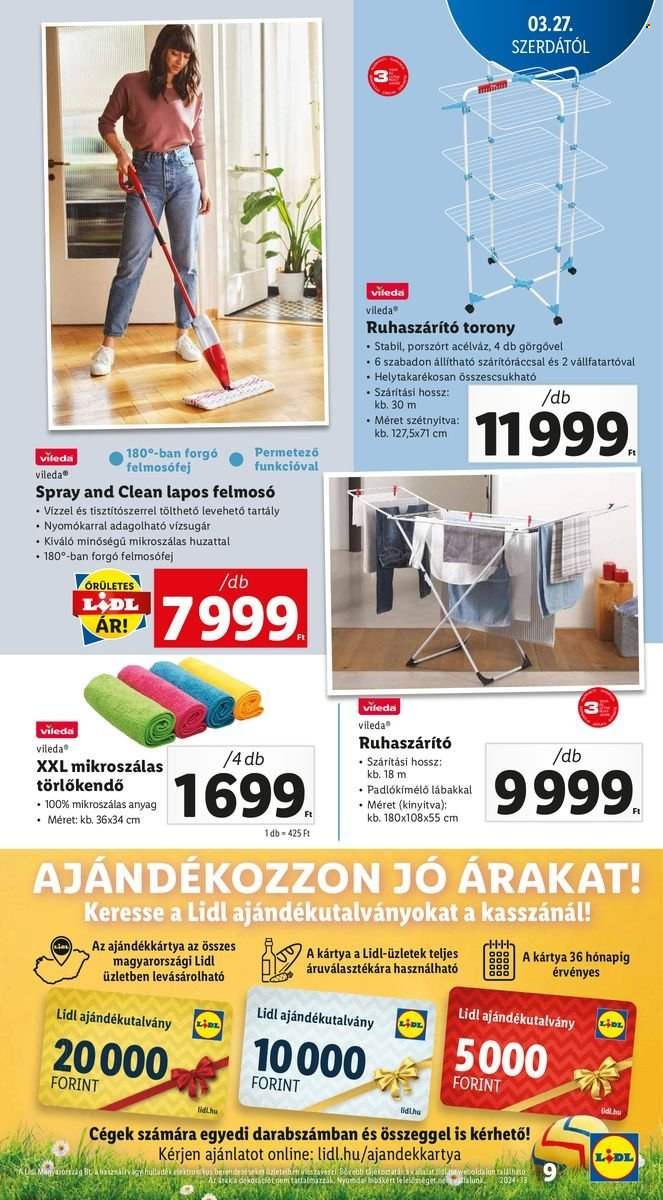 Lidl akciós újságok. Oldal 9