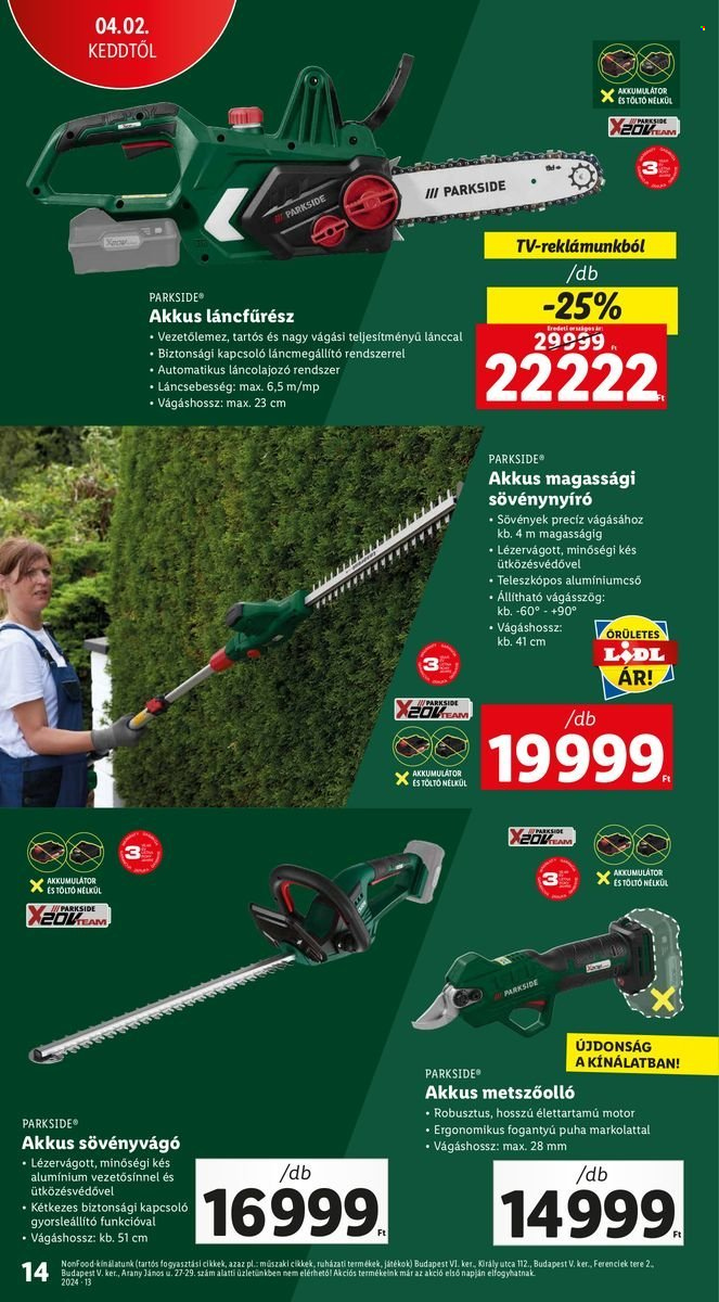 Lidl akciós újságok. Oldal 14