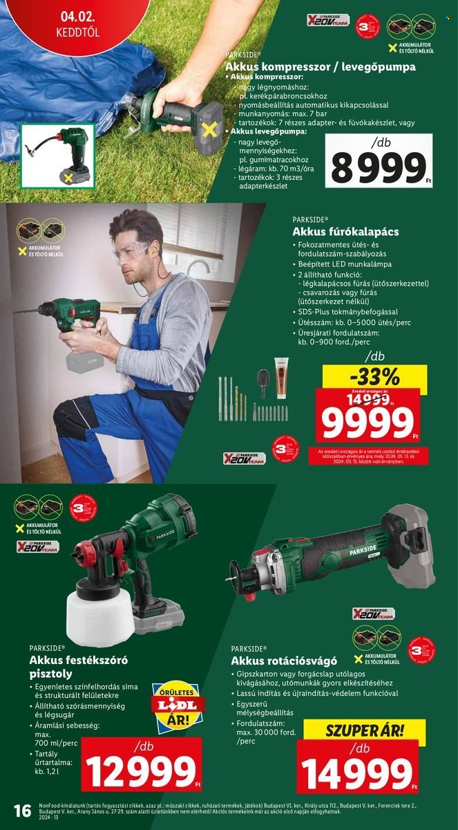 Lidl akciós újságok. Oldal 16